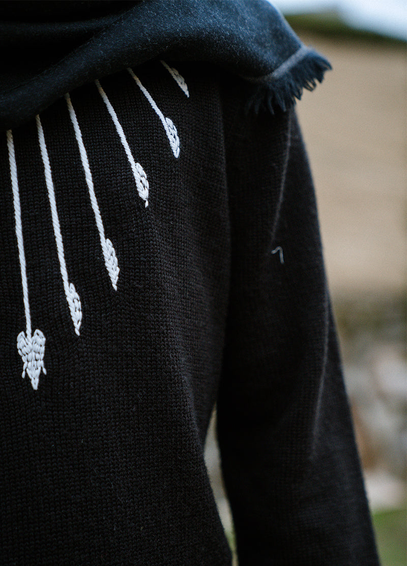 MASS PRINT WOOL SWEATER