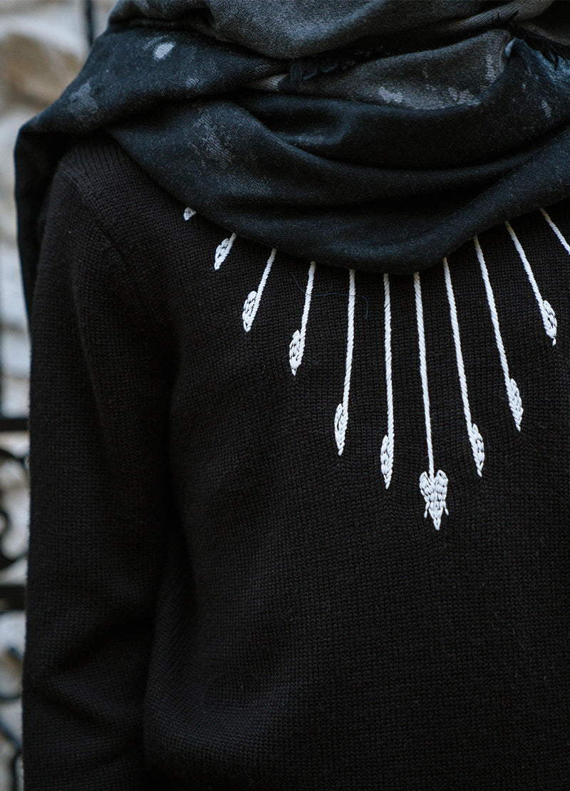 MASS PRINT WOOL SWEATER