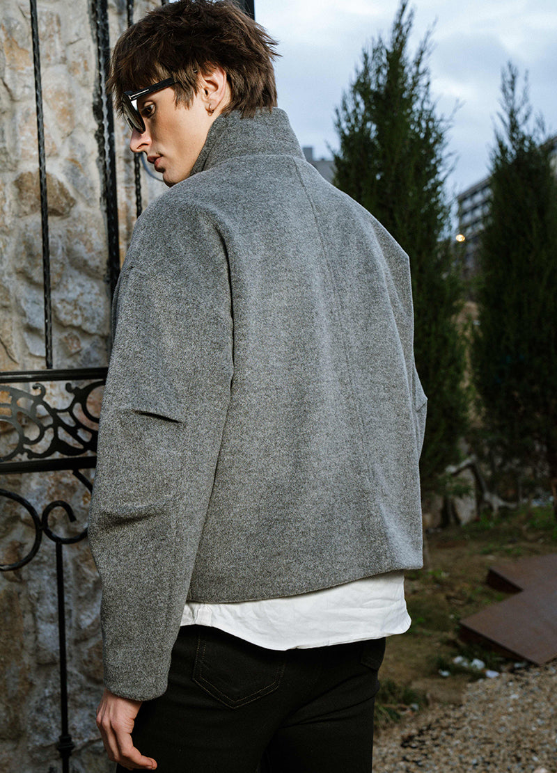 KNIGHT ASYMMETRIC WOOL JACKET