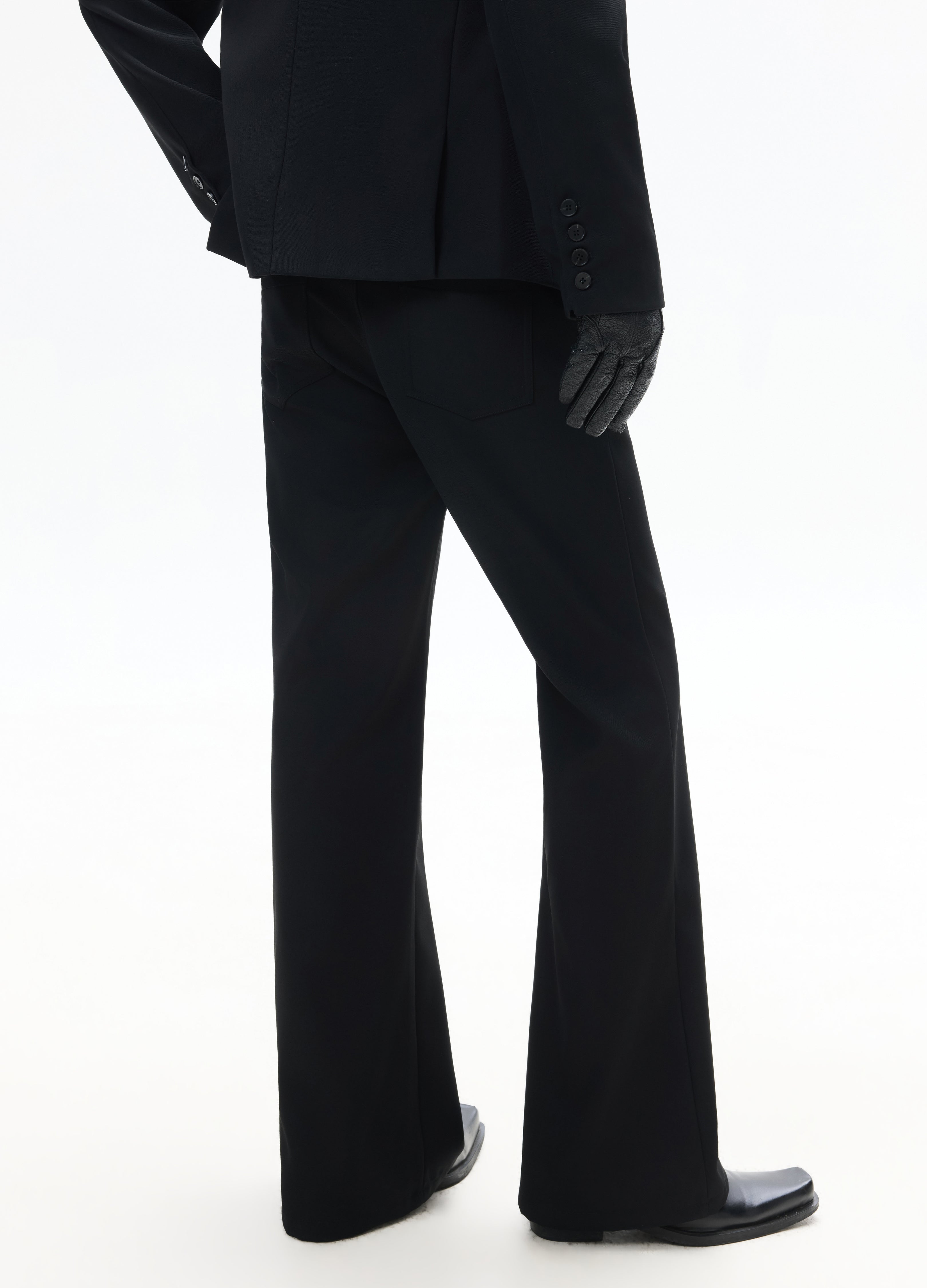 26SS CLASSIC STRAIGHT BLACK TROUSERS