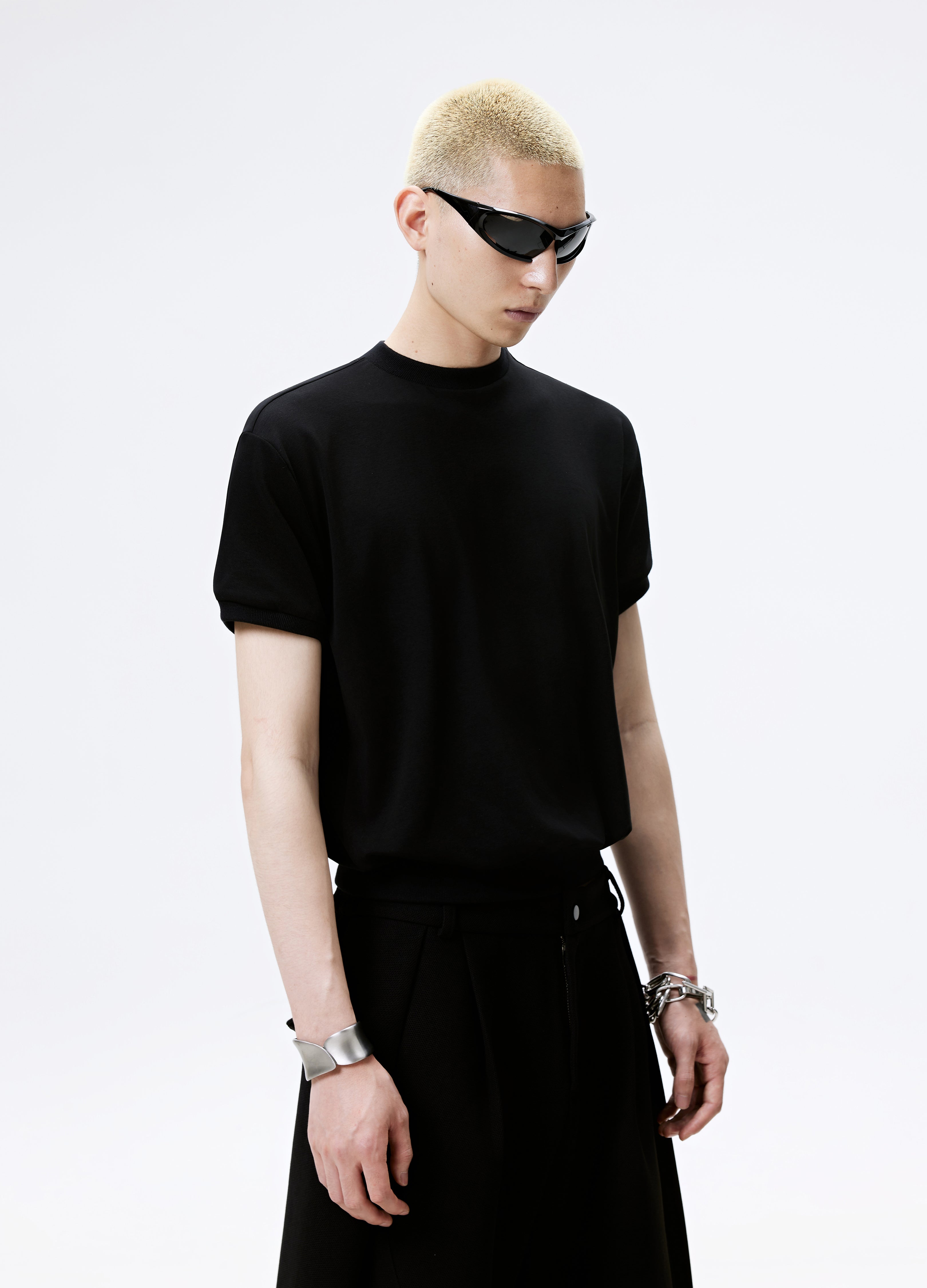 25SS FITTED RIBBED WAIST TEE