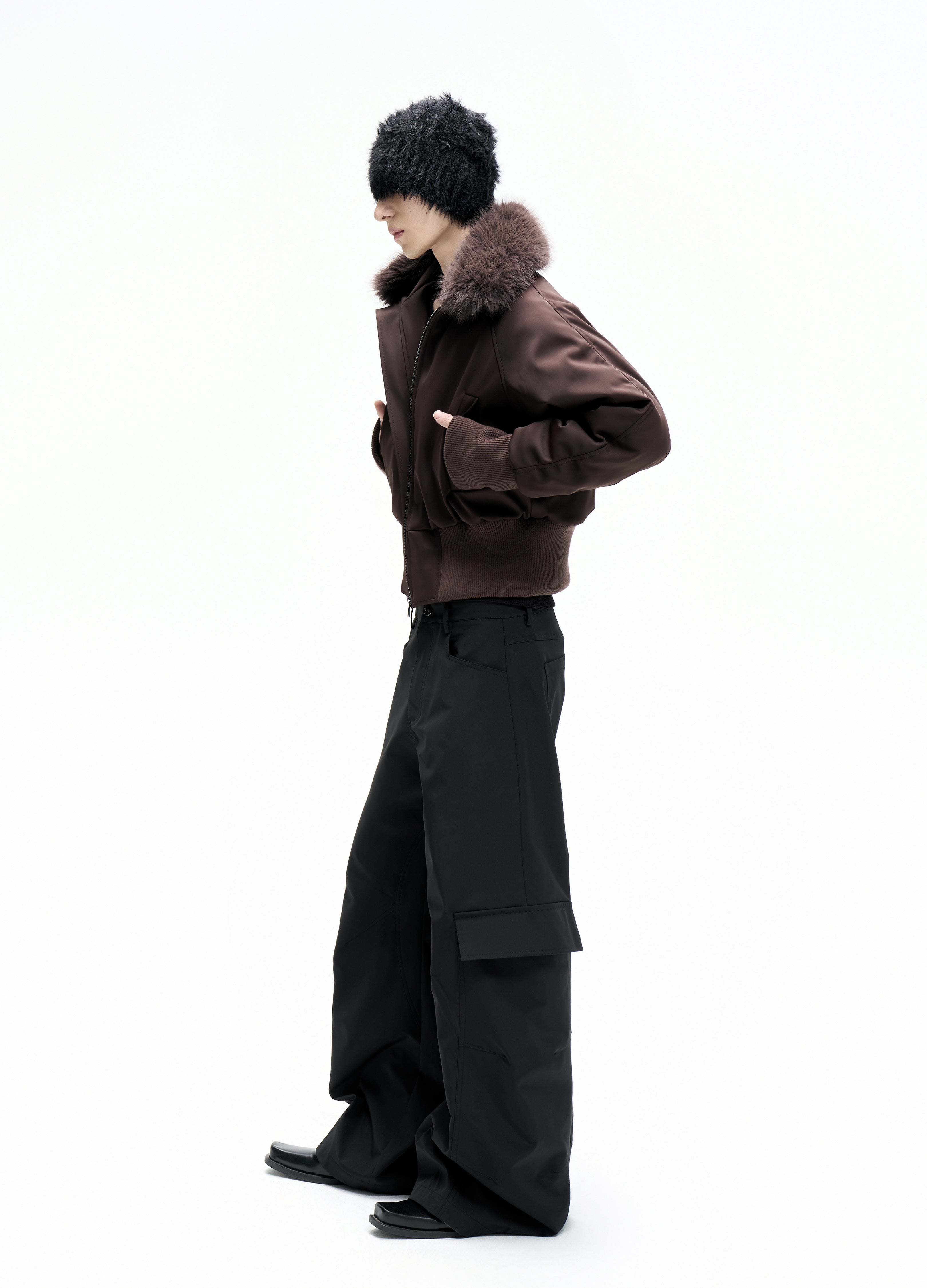 25FW FUR HOODED PARKA JACKET