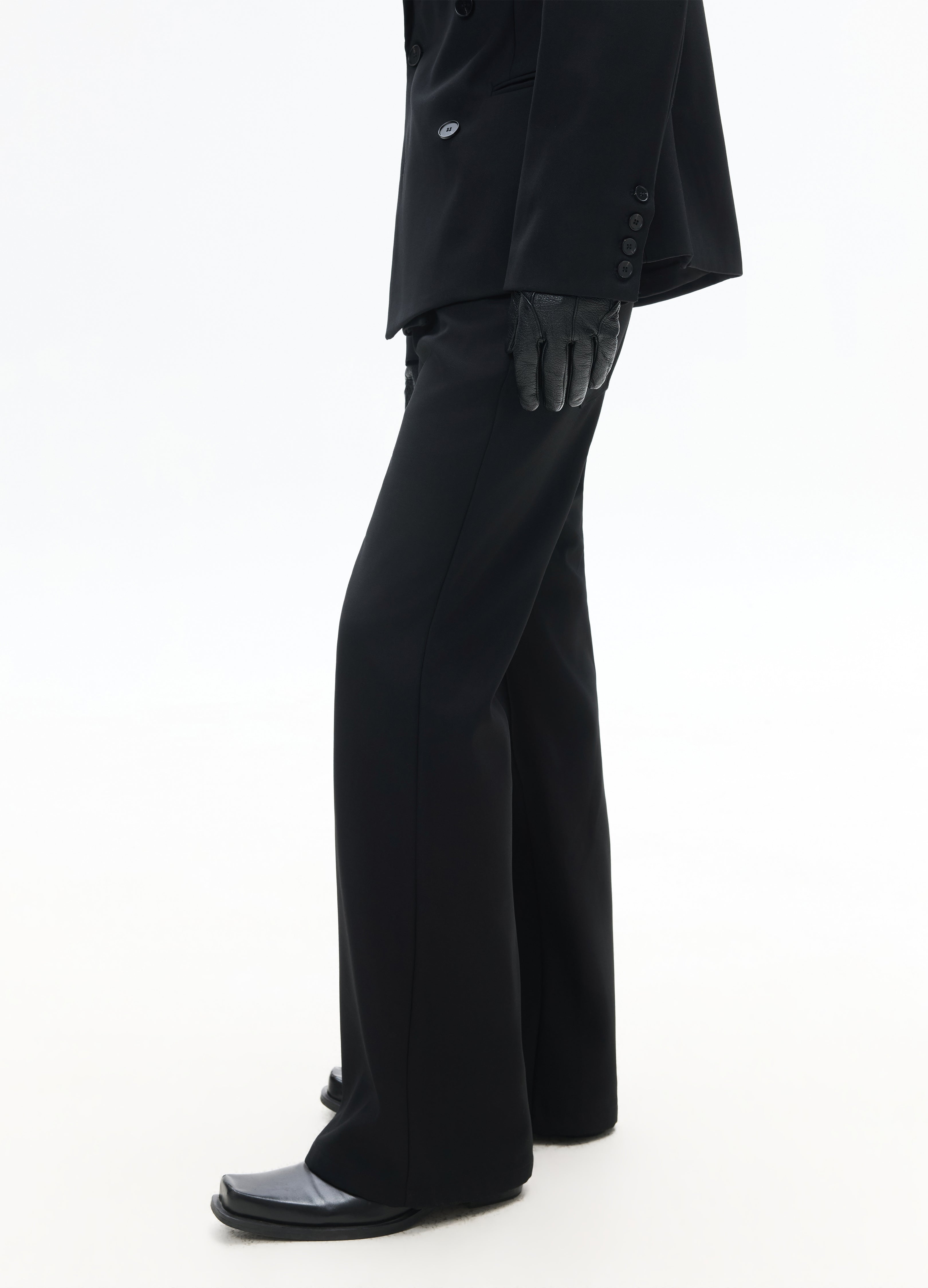 26SS CLASSIC STRAIGHT BLACK TROUSERS
