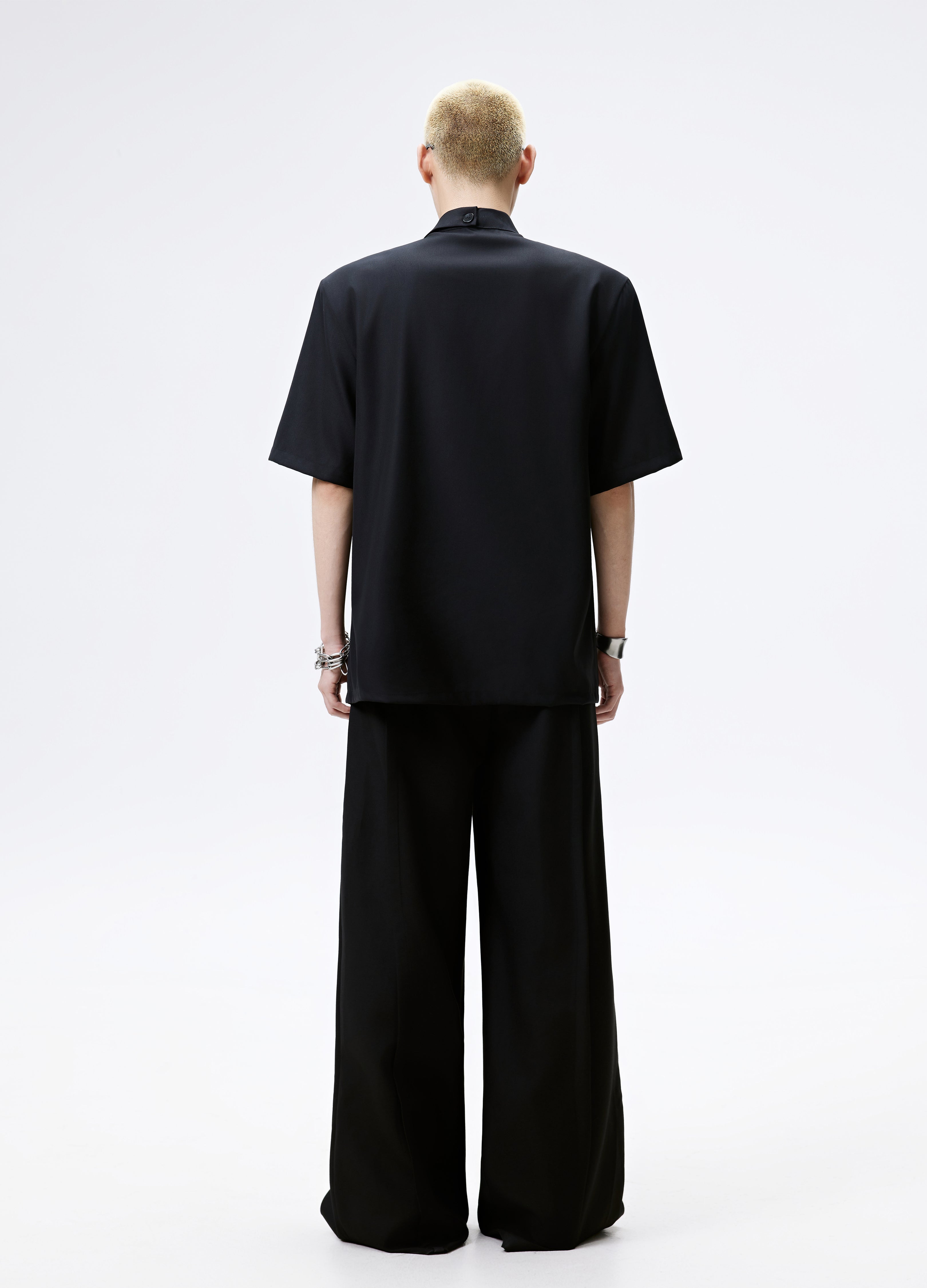 25SS DOUBLE BREAST MANDARIN SHIRT