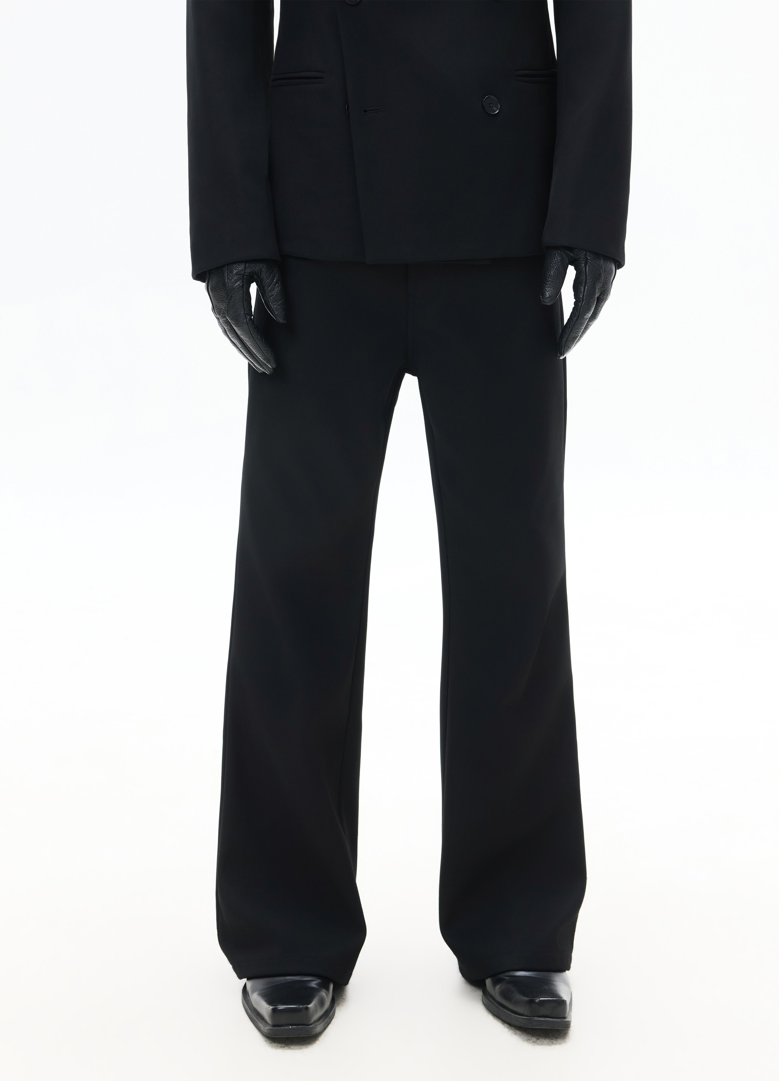 26SS CLASSIC STRAIGHT BLACK TROUSERS