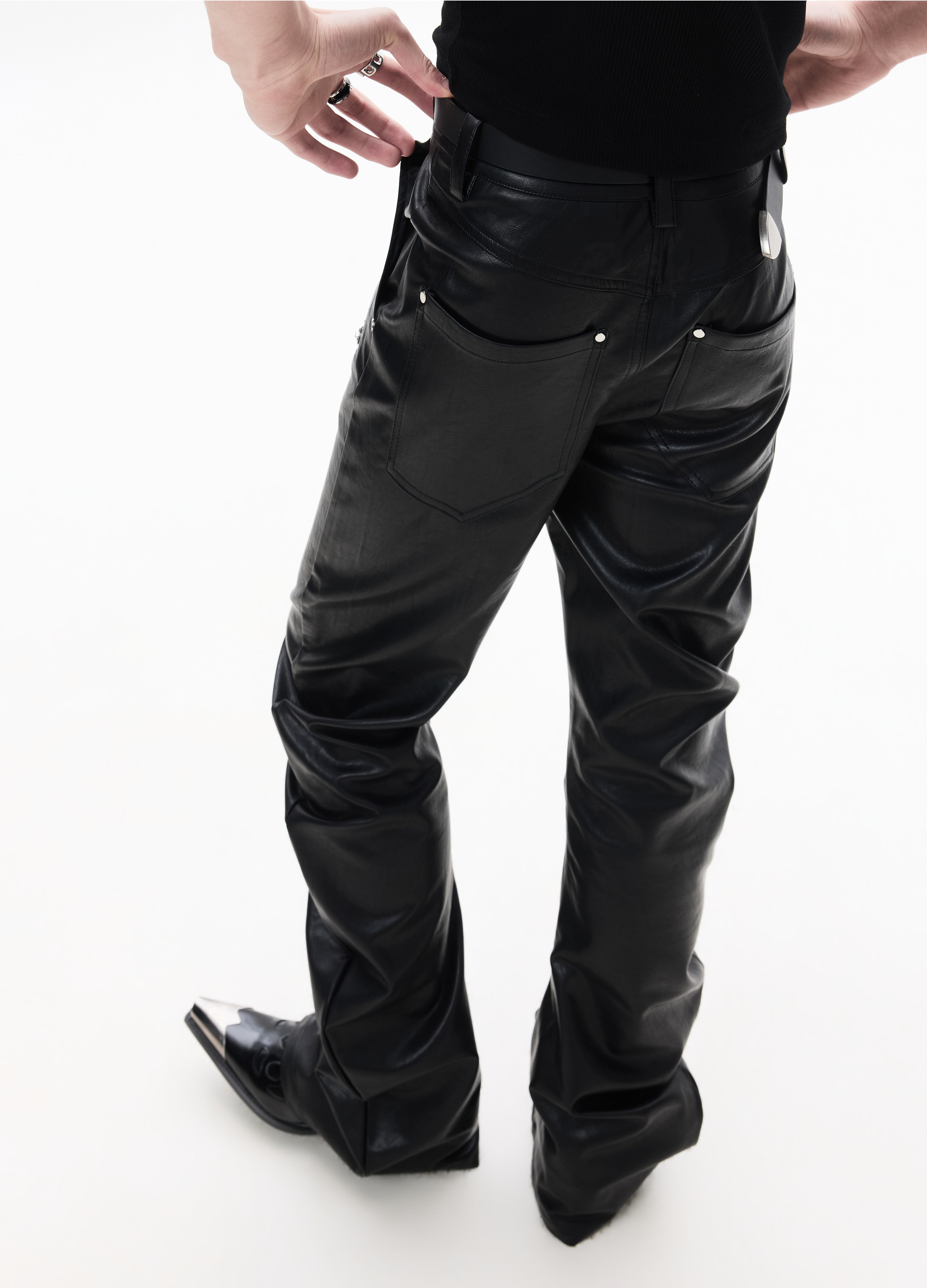 26SS SCIMITAR ZIP SKINNY PANTS