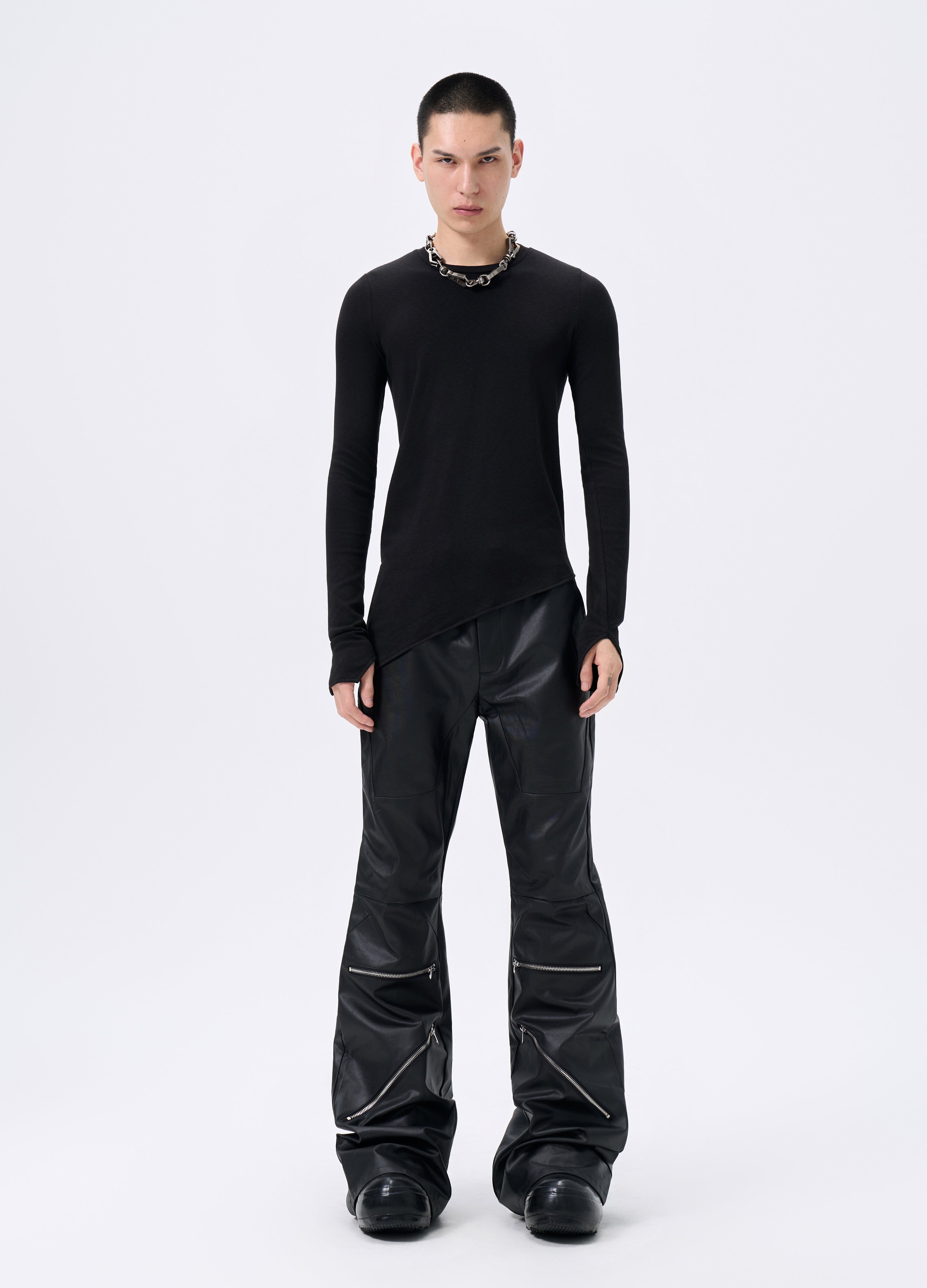 25FW ASYMMETRIC CUT BASE TEE