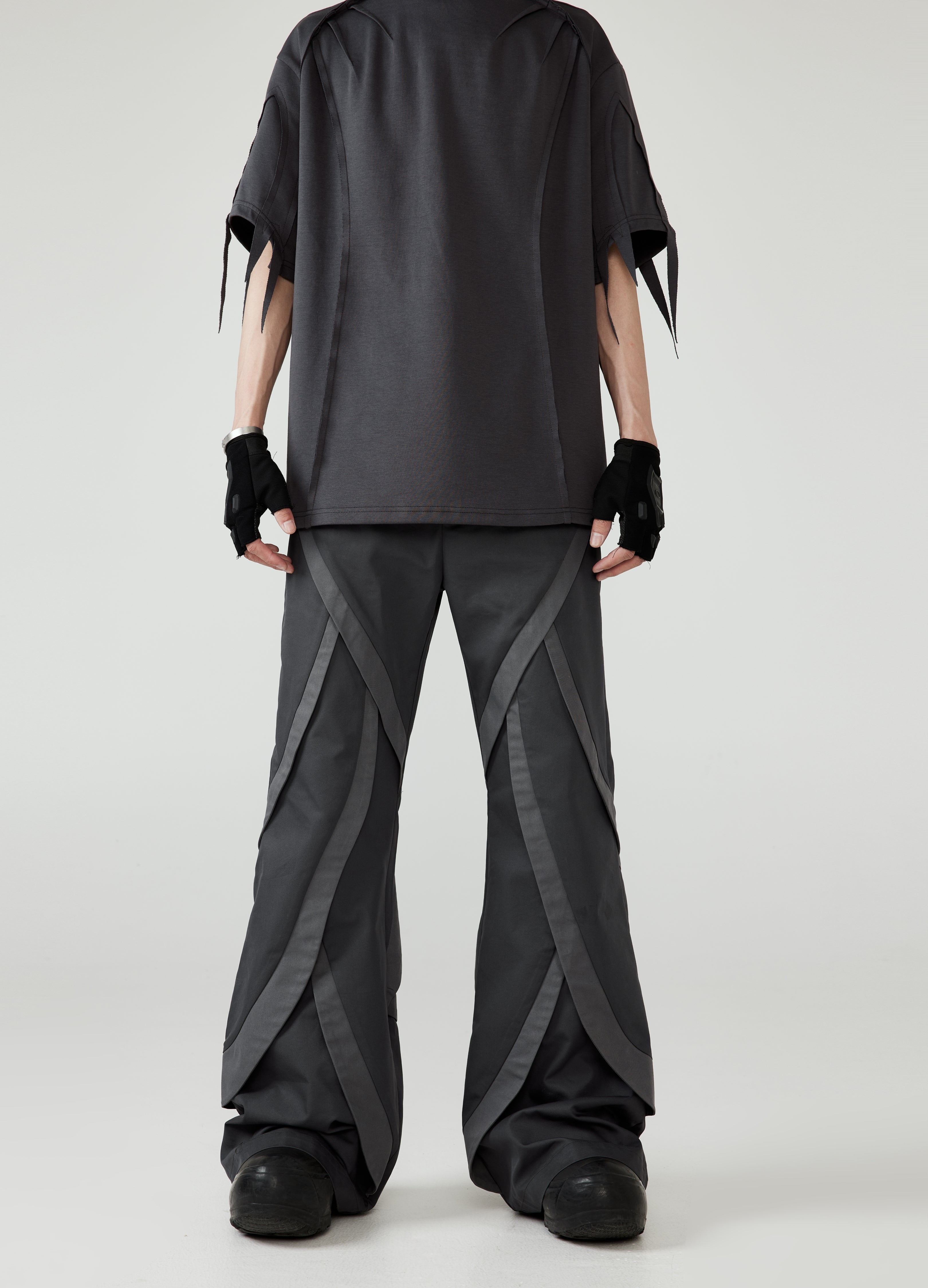 24SS Retro Flare Patchwork Pants