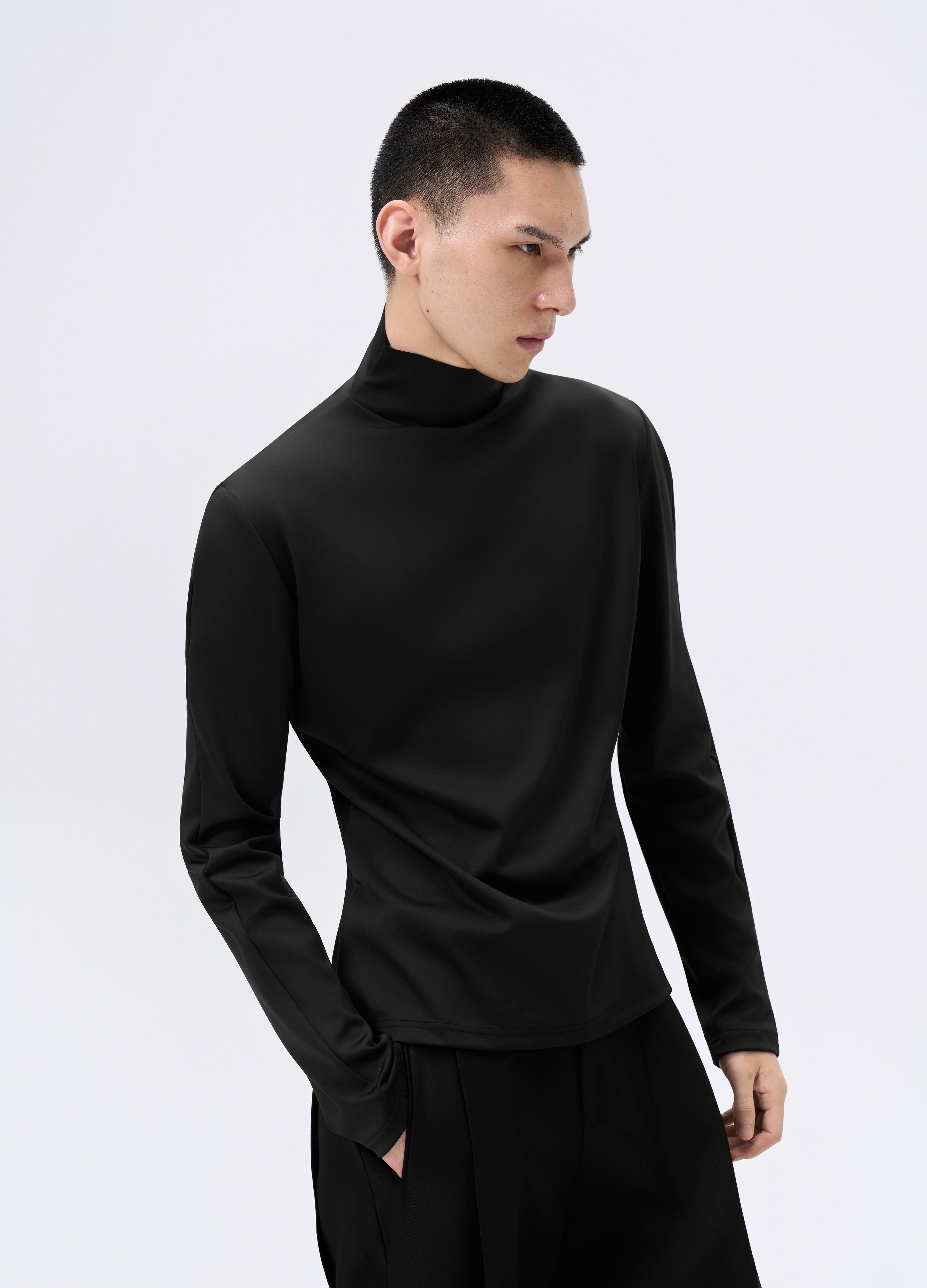 25FW FITTED STREAMLINE HIGH-NECK TEE