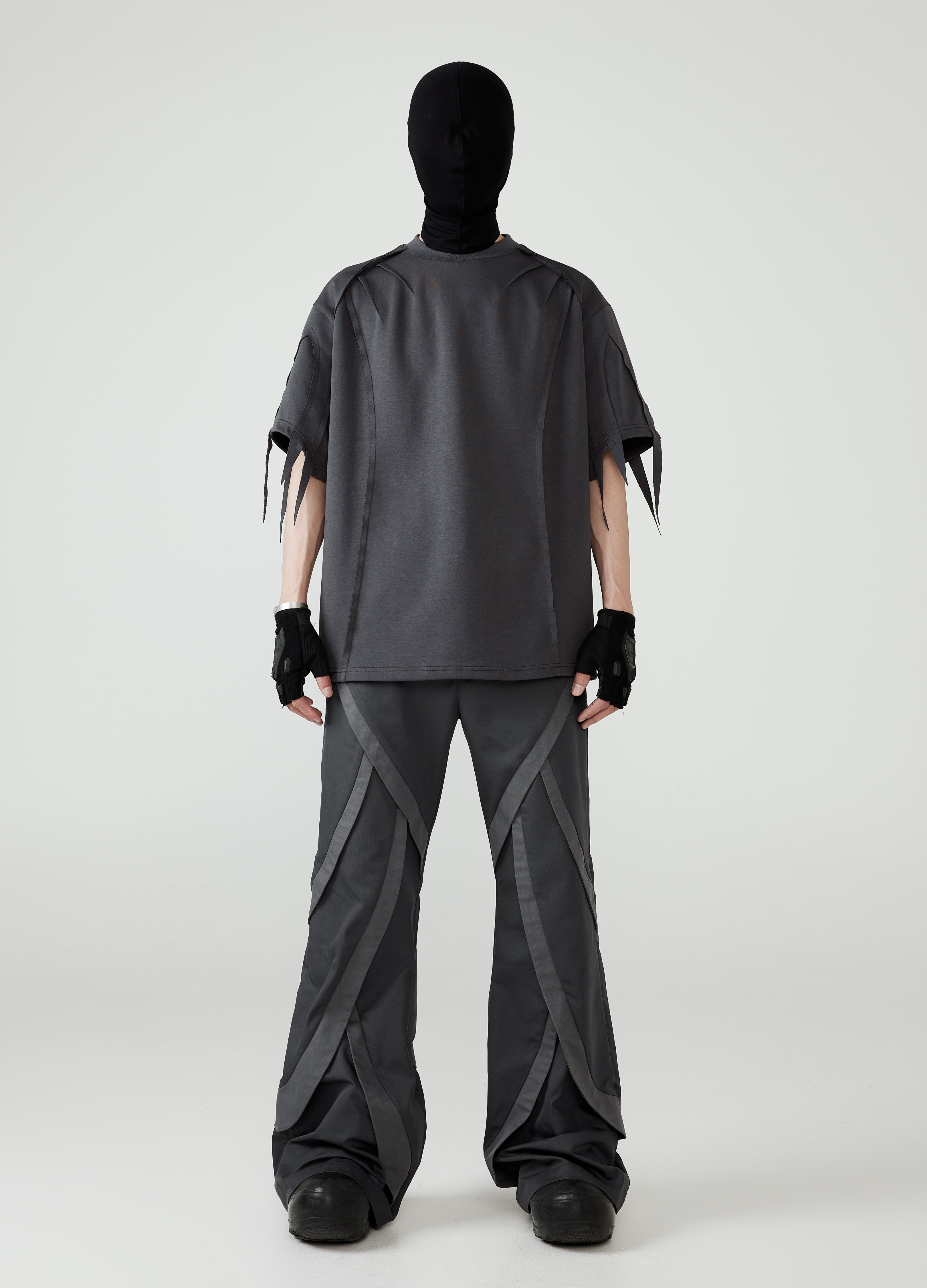 24SS Retro Flare Patchwork Pants