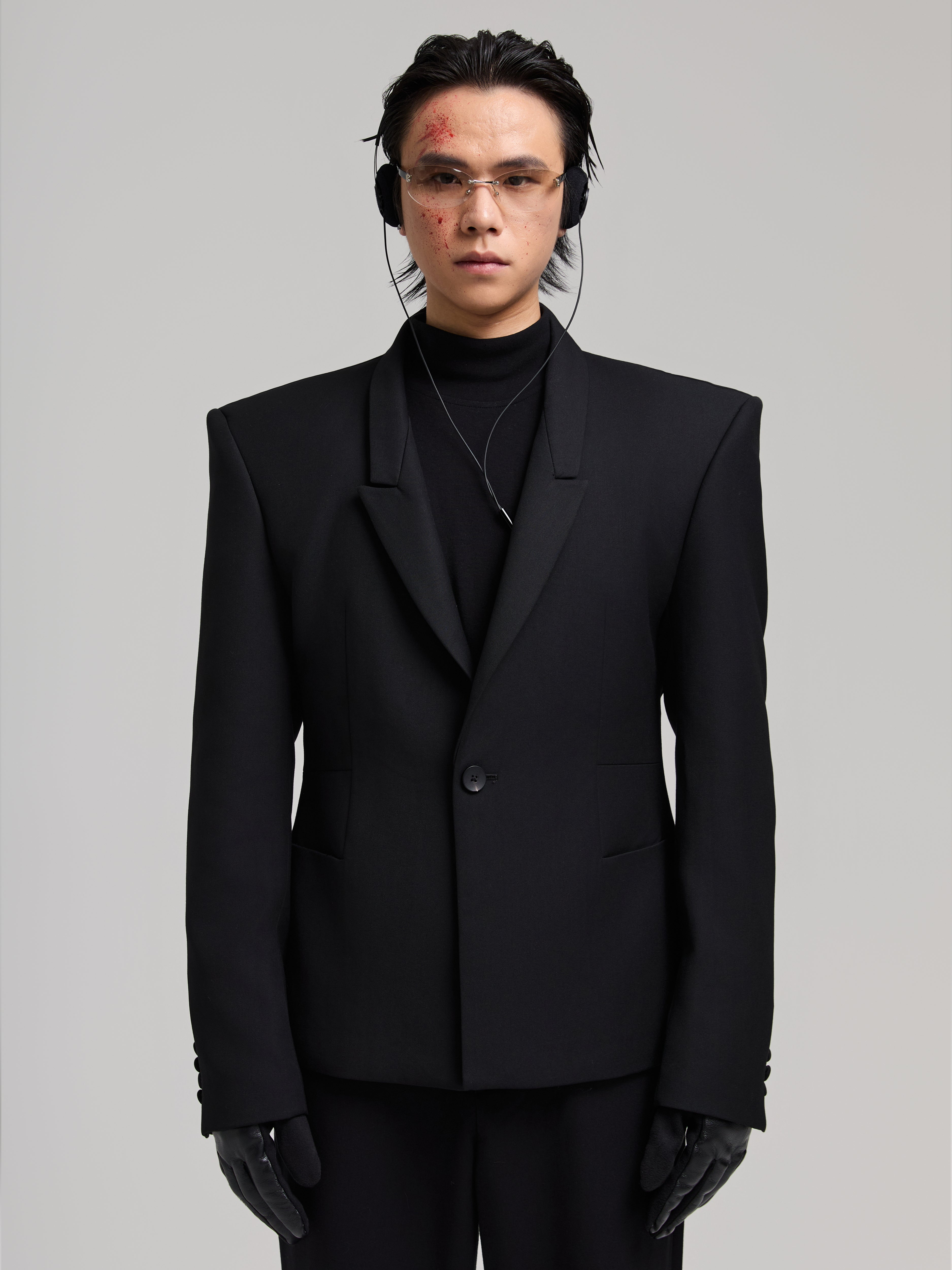 24AW Hourglass Wool Suit Top