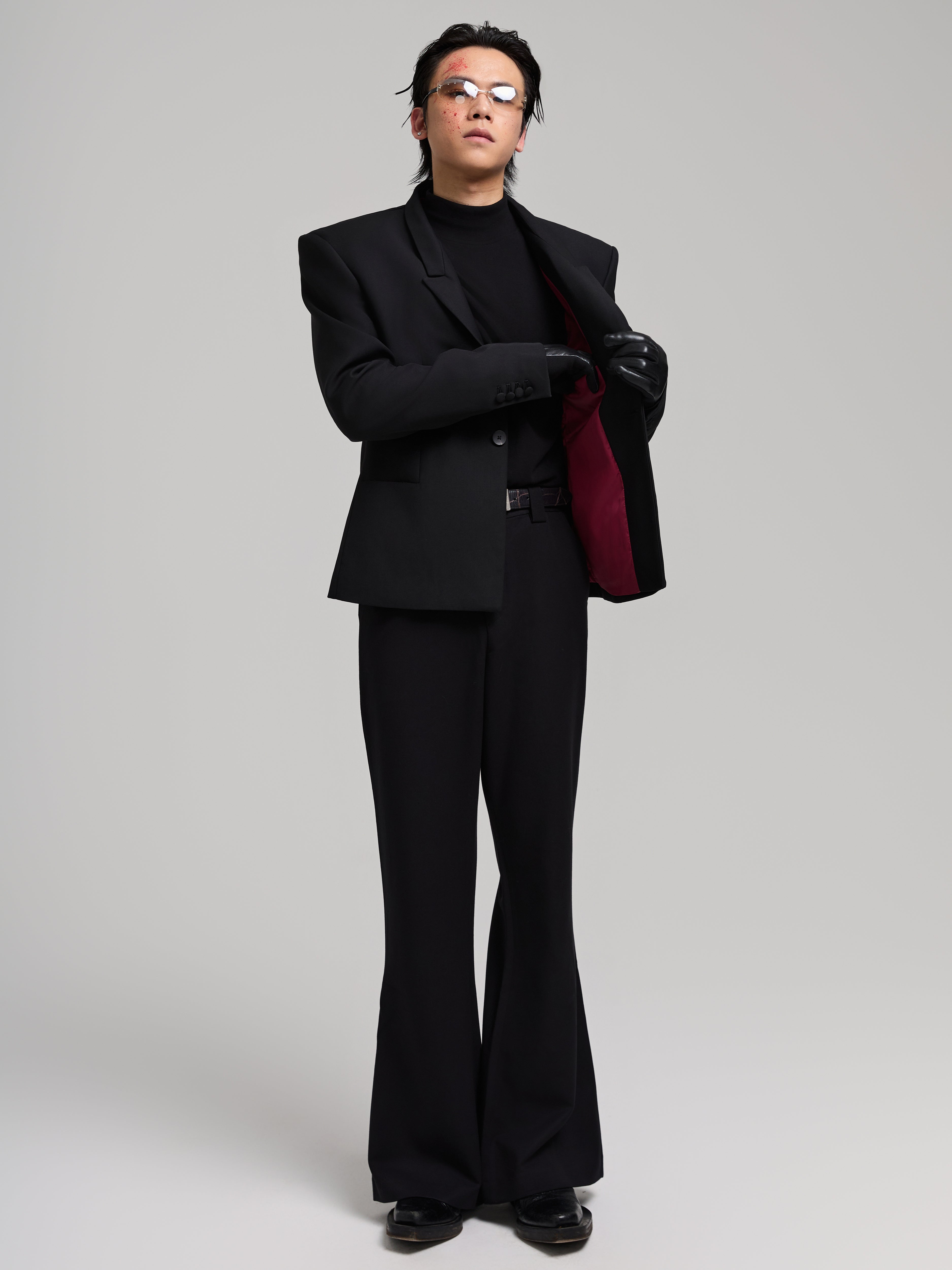 24AW Hourglass Wool Suit Top