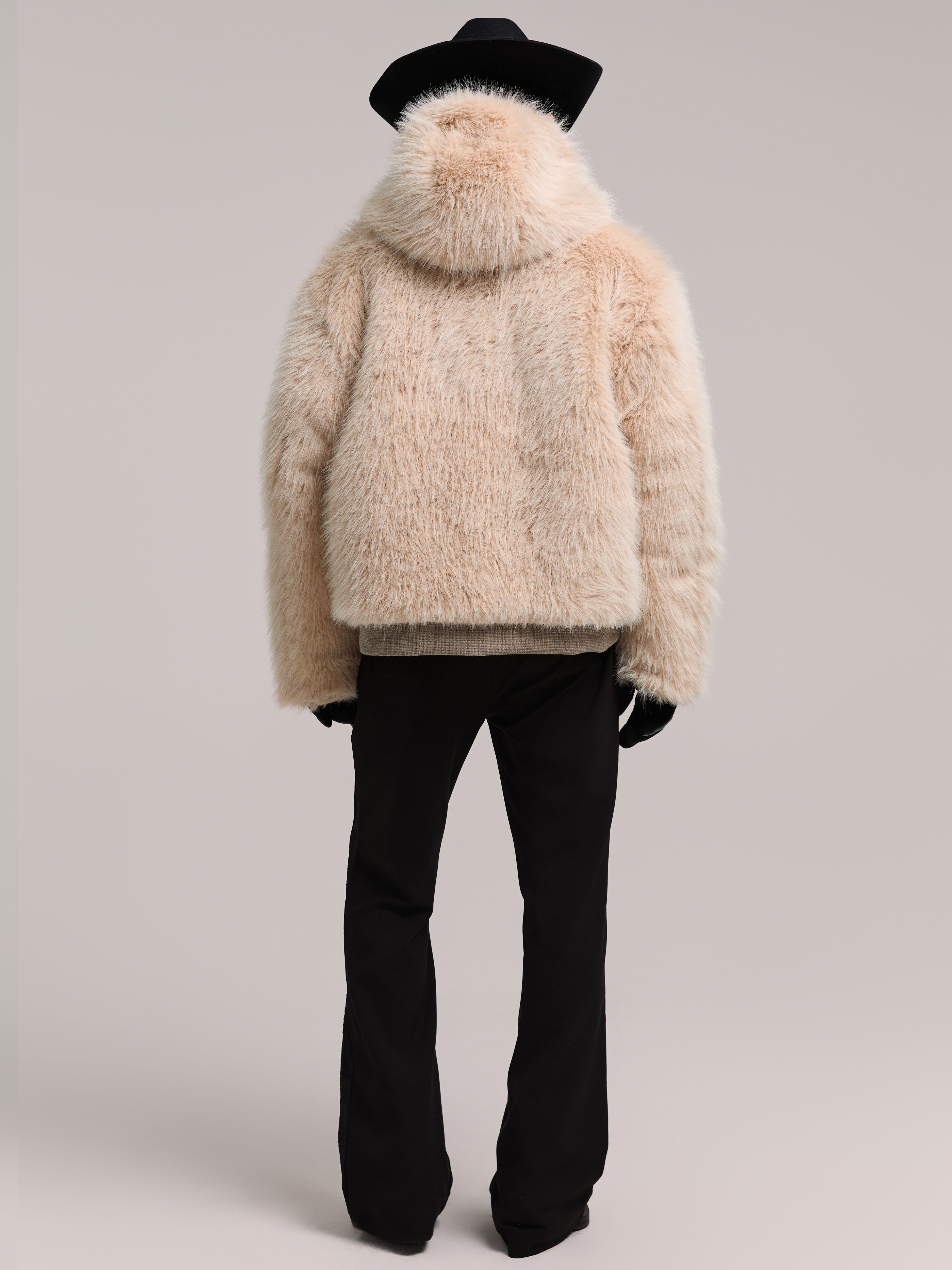 24AW "Vulture" Carved Velvet Inside-Out Jacket