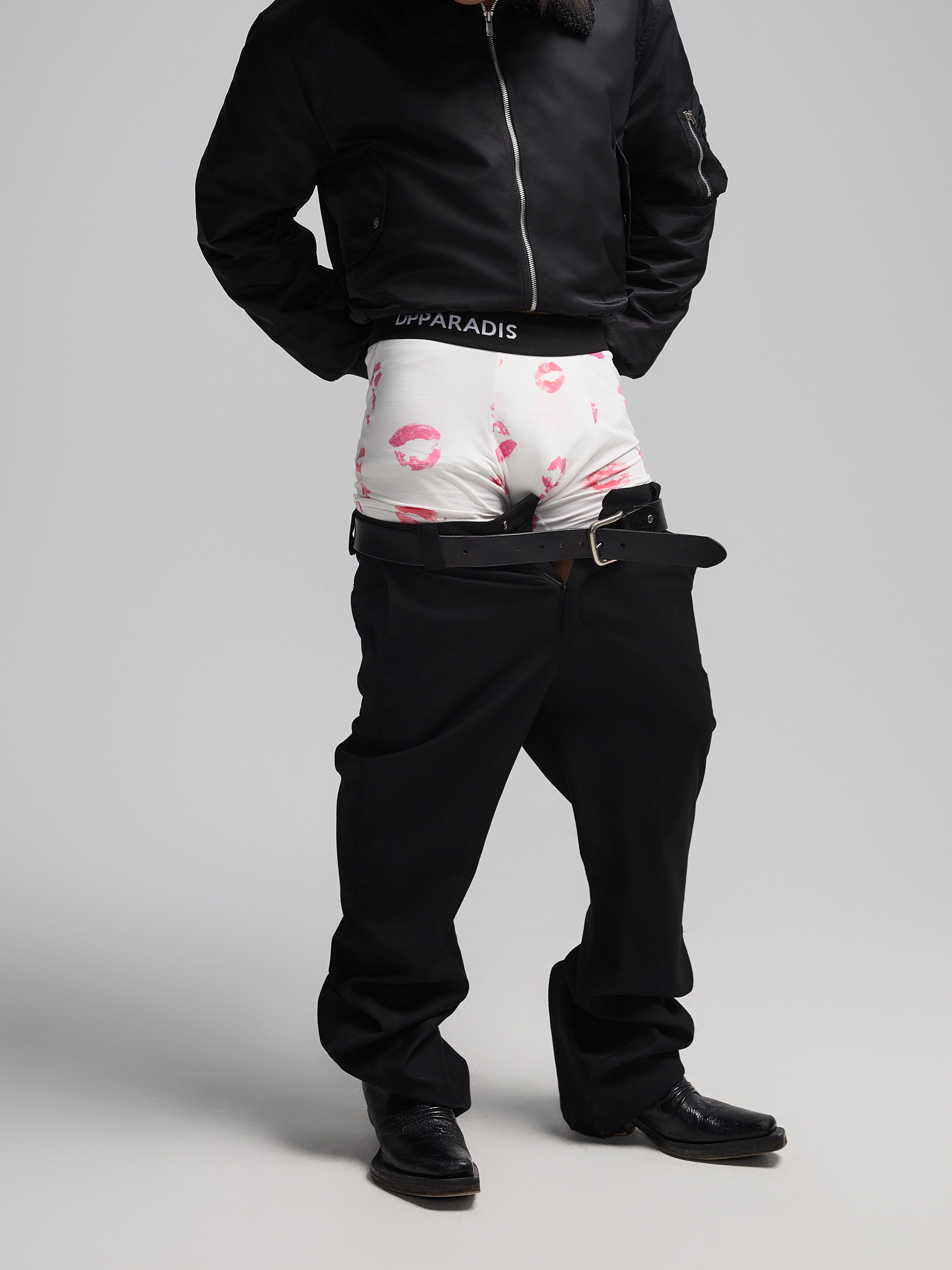 24AW Lip-print Pure-Cotton Underwear