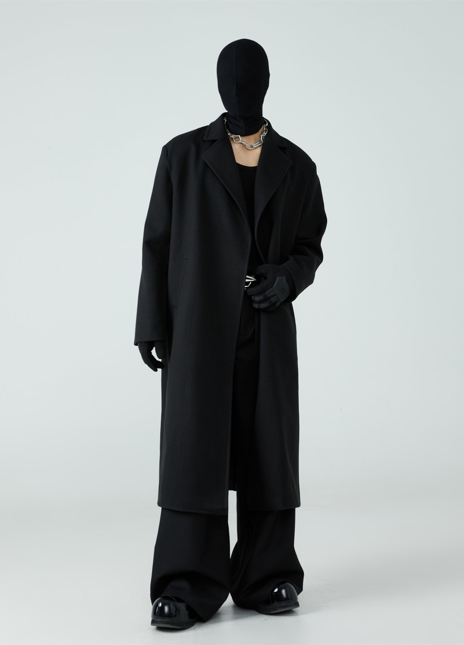 23FW Unbuttoned Woolen Coat