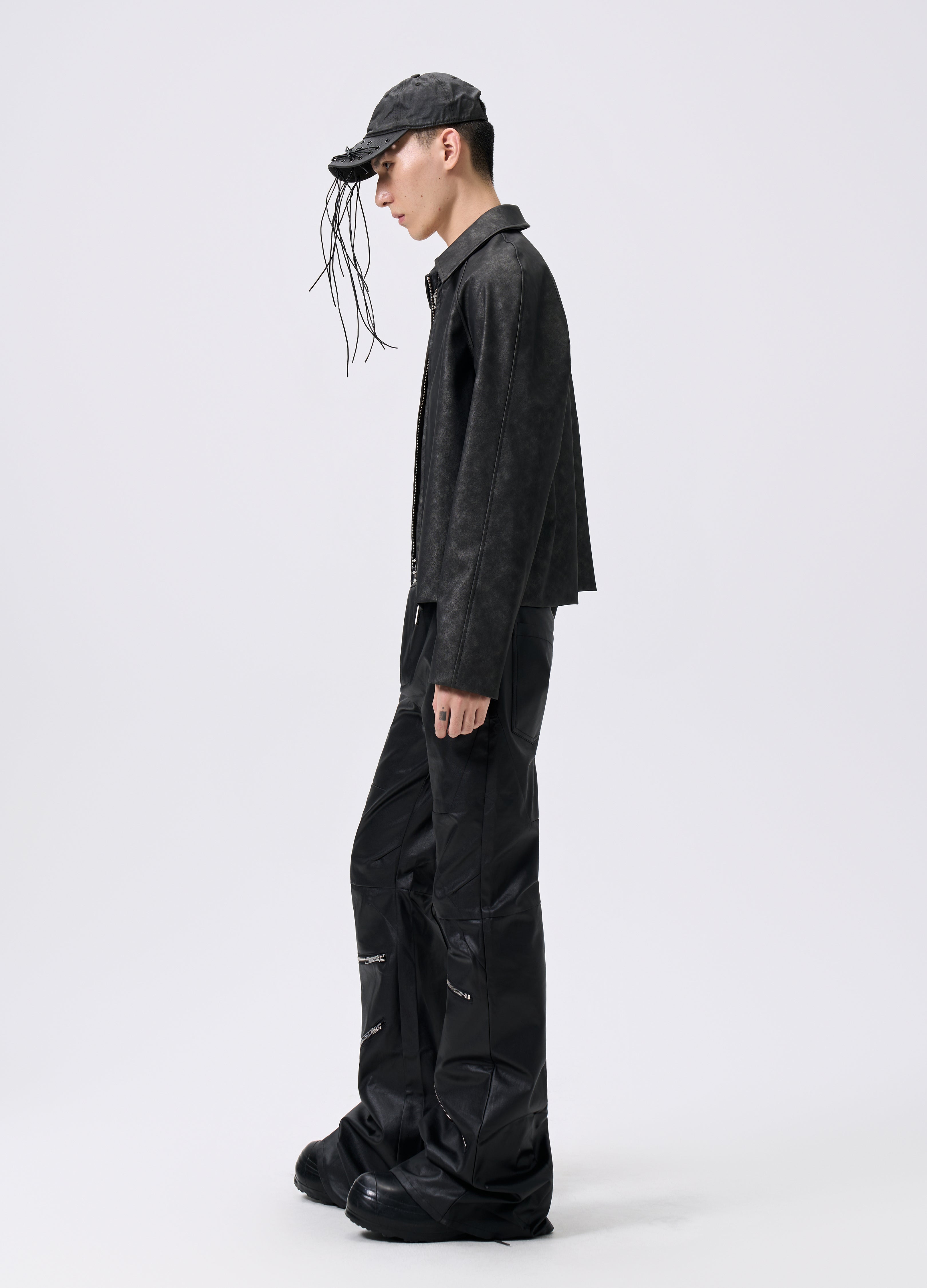 25FW WAVEWASH LEATHER RIDER JACKET