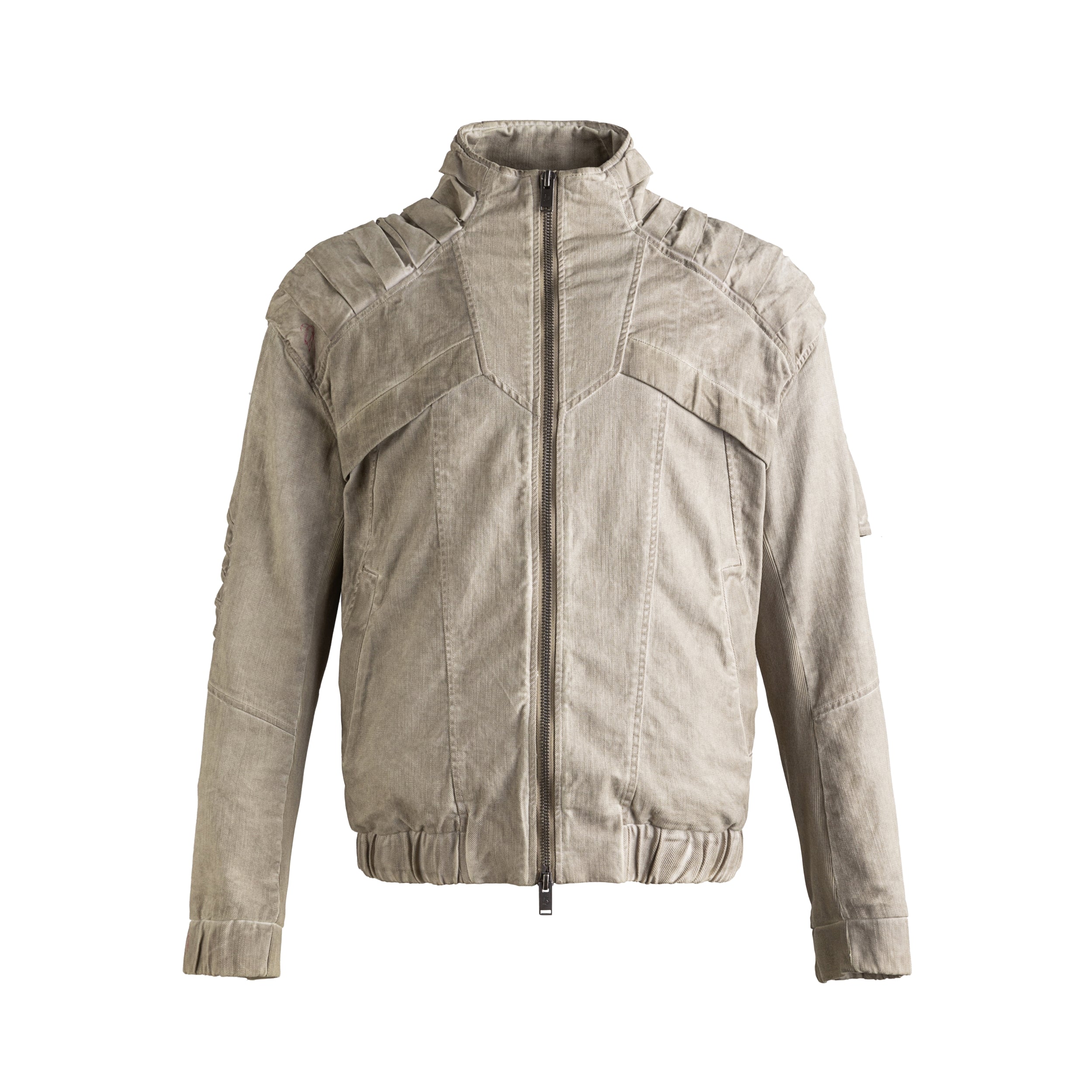 Wasteland Spliced Distressed Short Jacket