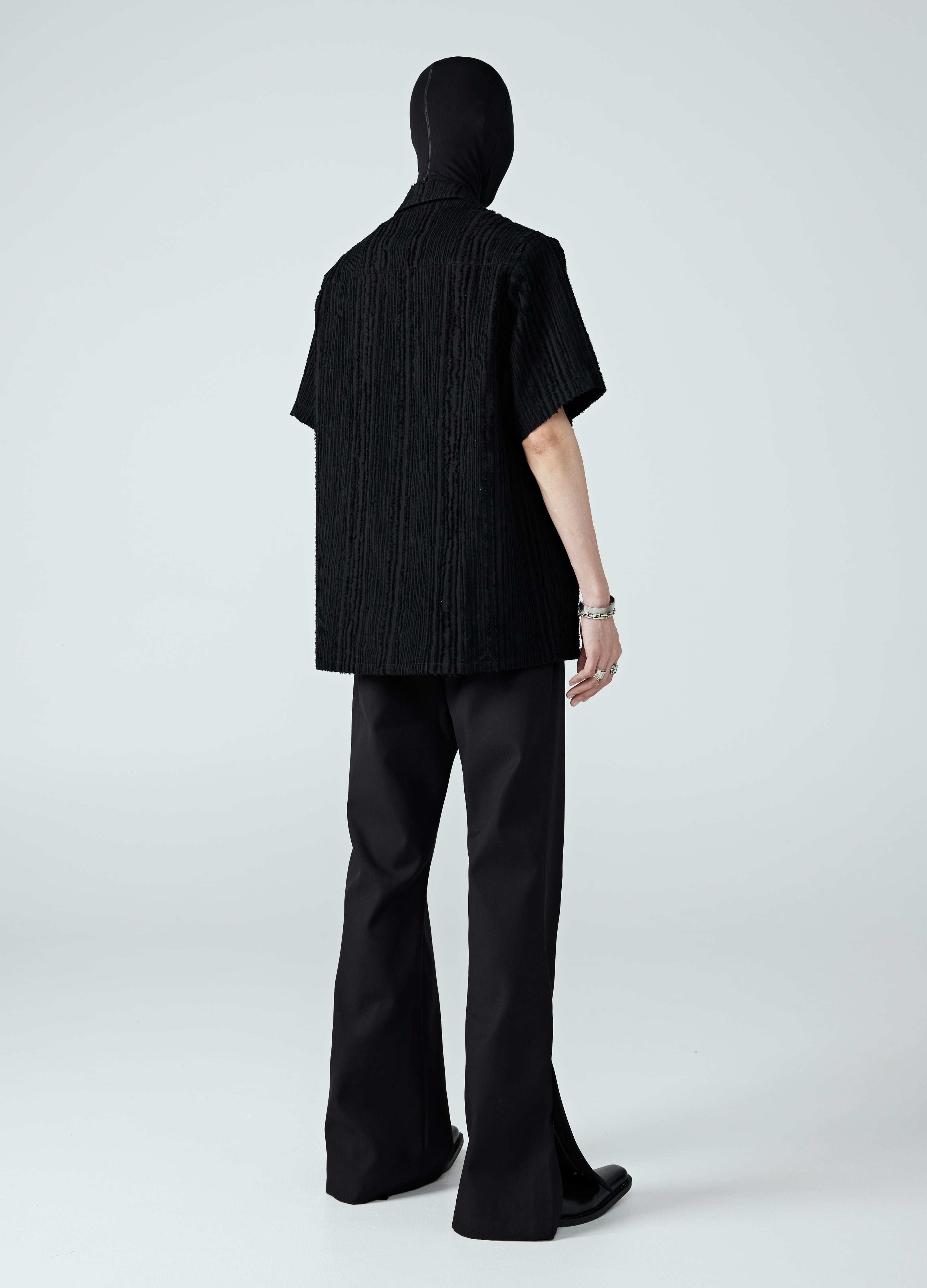 24SS Curved Line Stitch Shirt