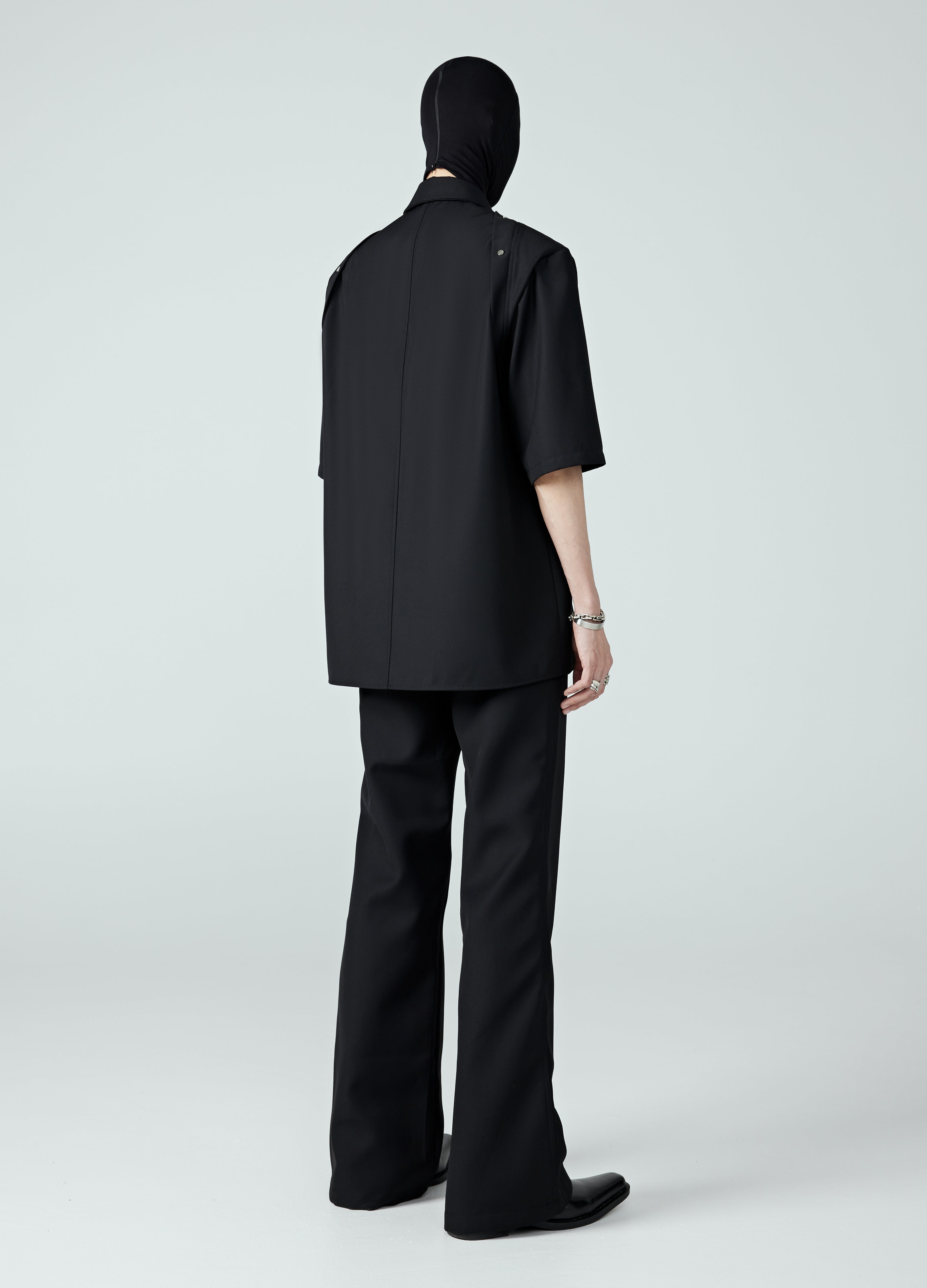 24SS Pleated Binder Cut Shirt