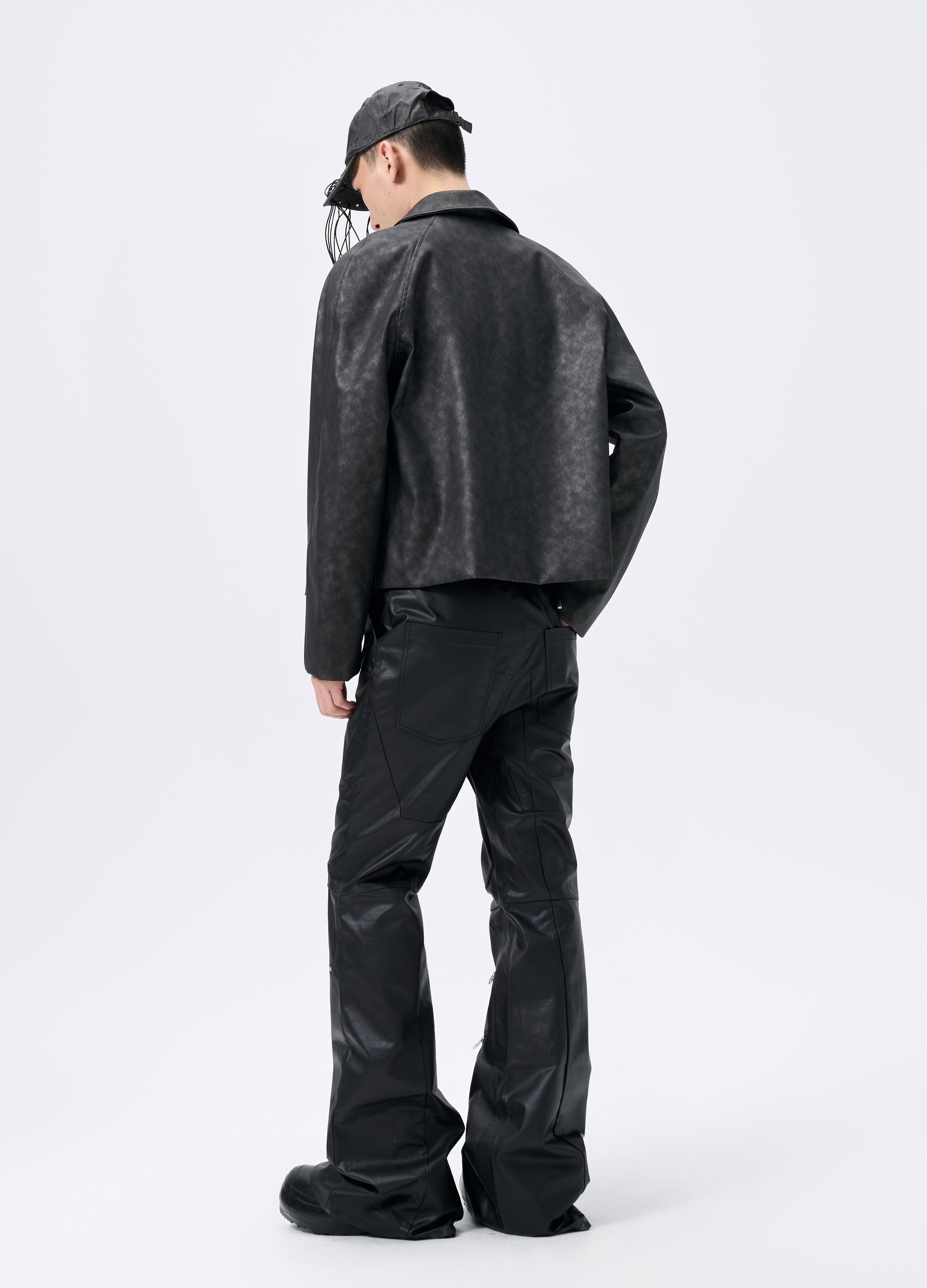 25FW WAVEWASH LEATHER RIDER JACKET