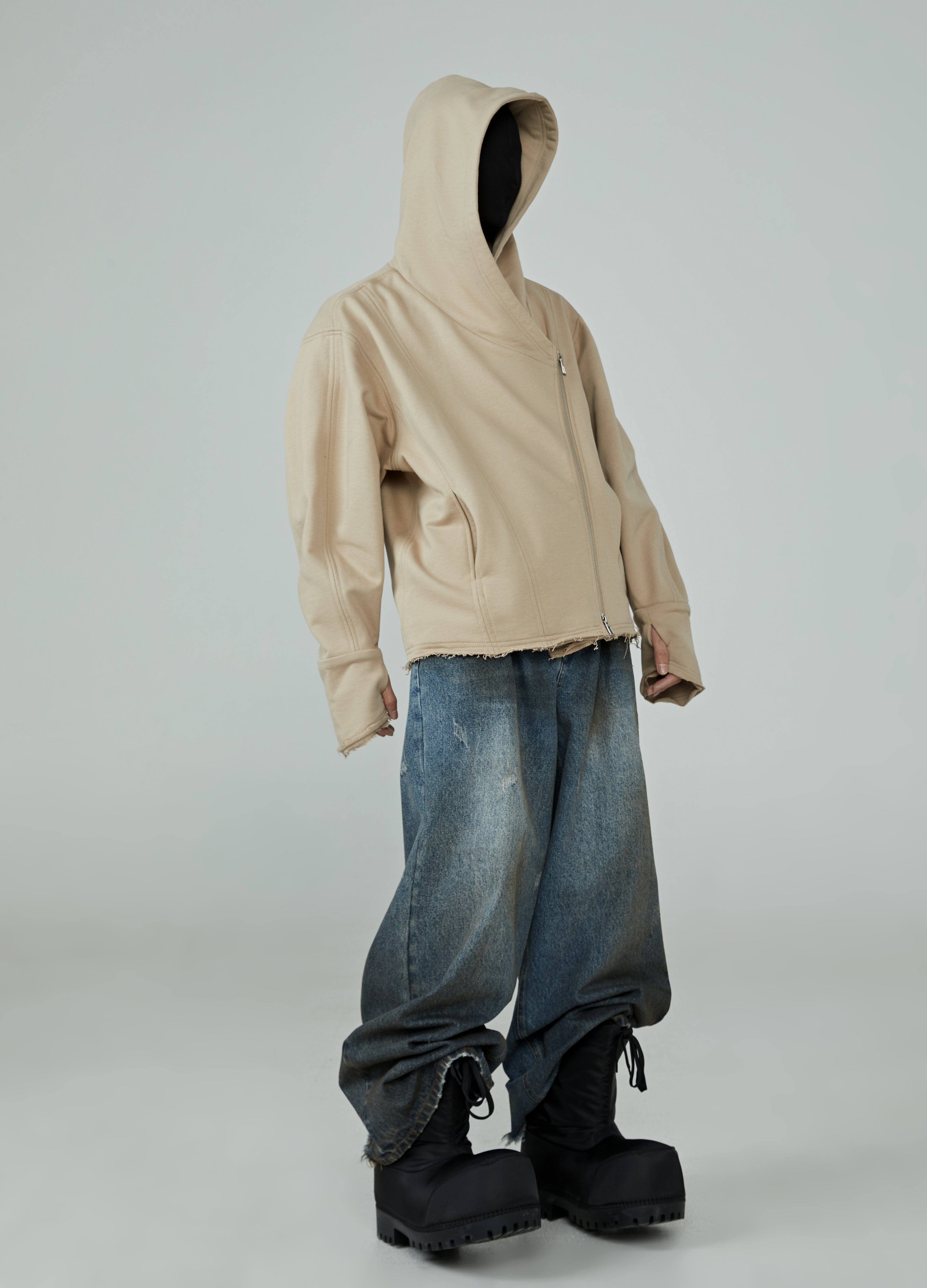 24SS Deconstructed Drift Zip Hoodie