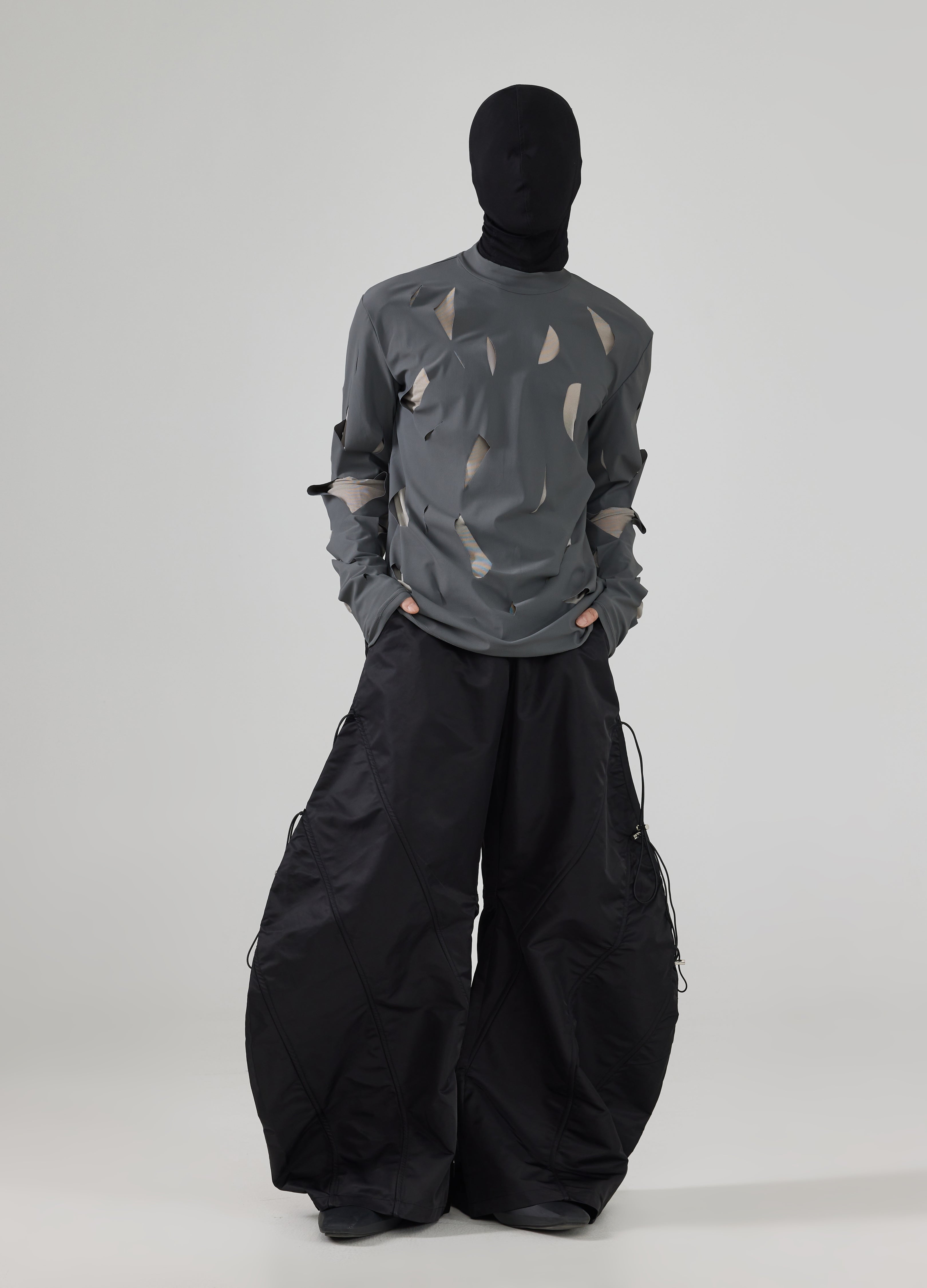 24FW Mesh Distress Tee