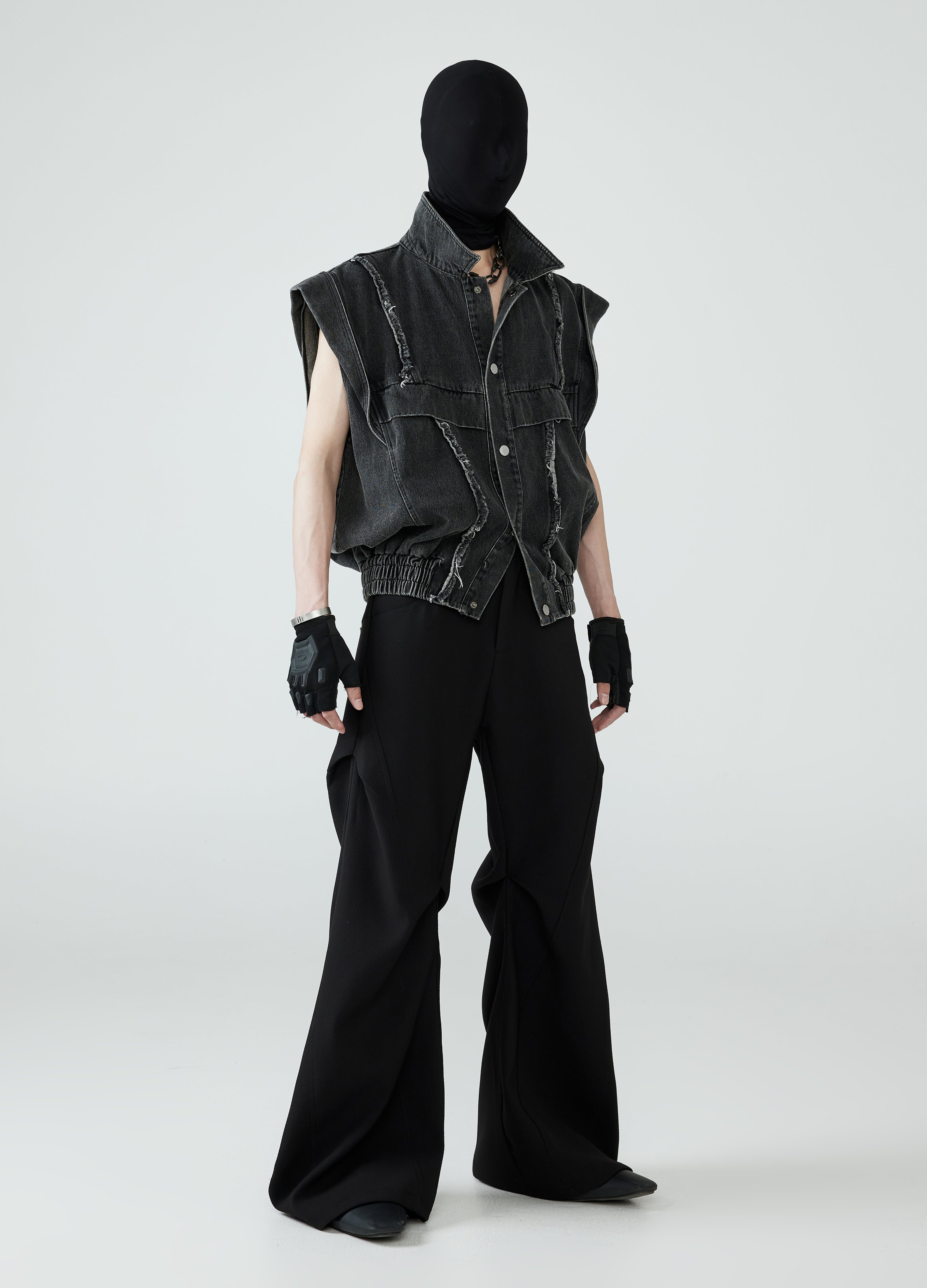 24SS Washed Denim Vest