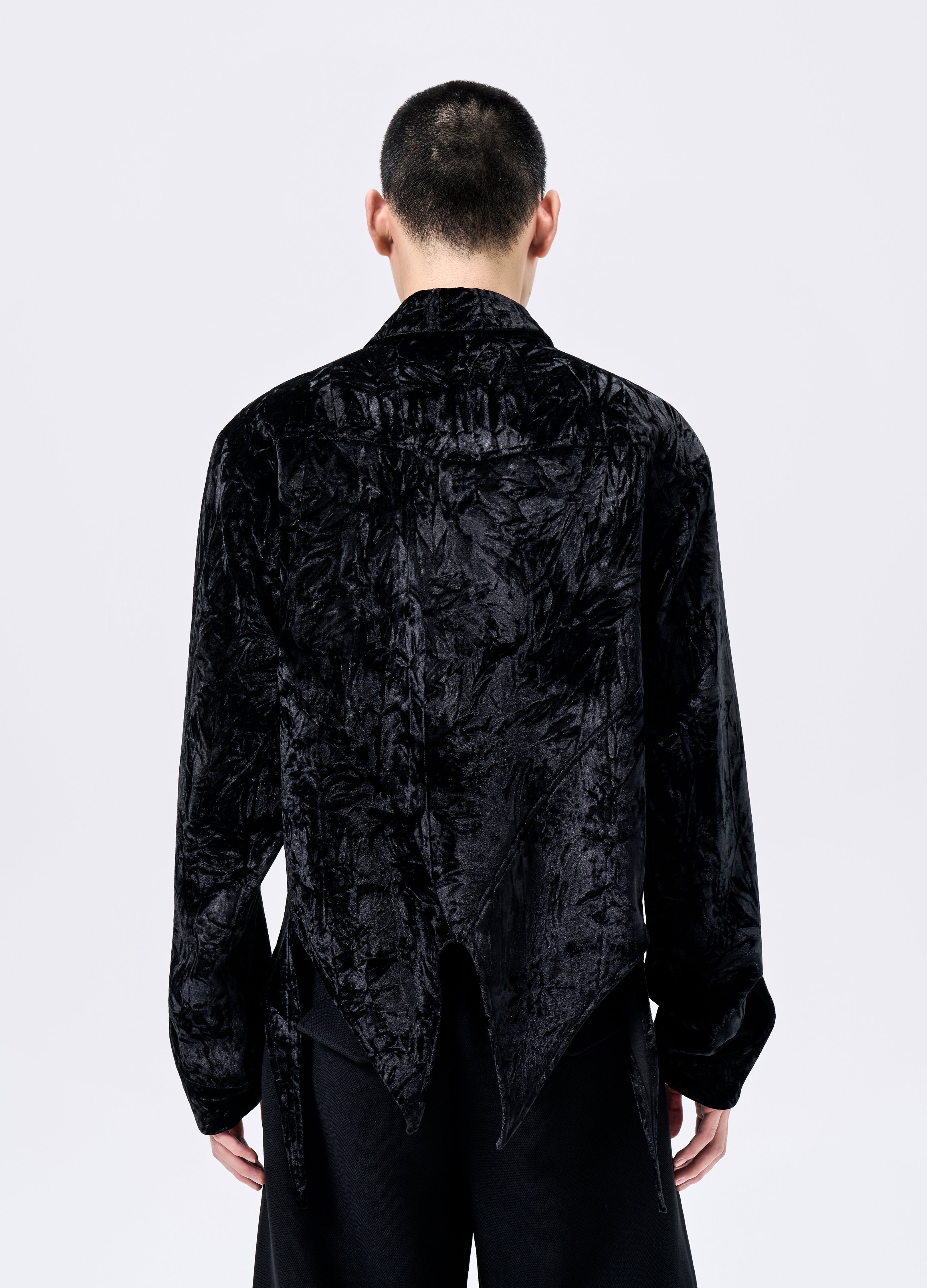 25FW VELVET SWALLOWTAIL SHIRT