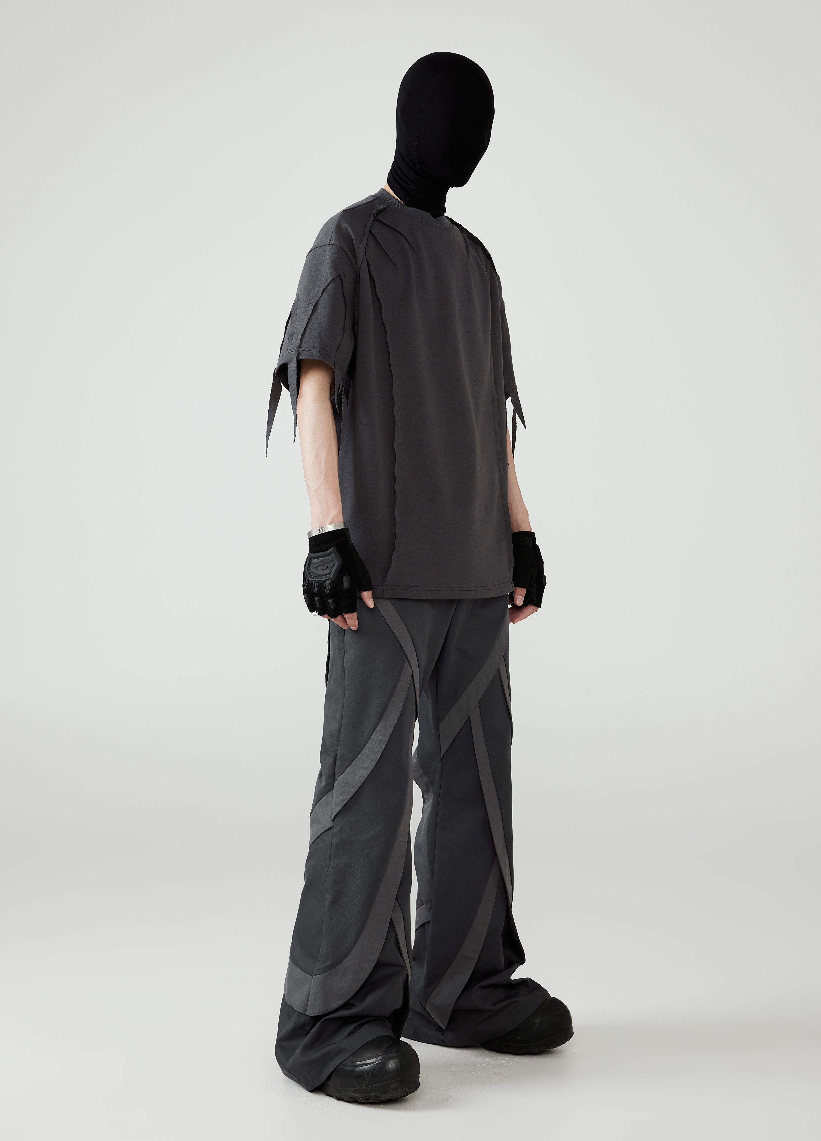 24SS Deconstructed Ribbon Fringe Tee