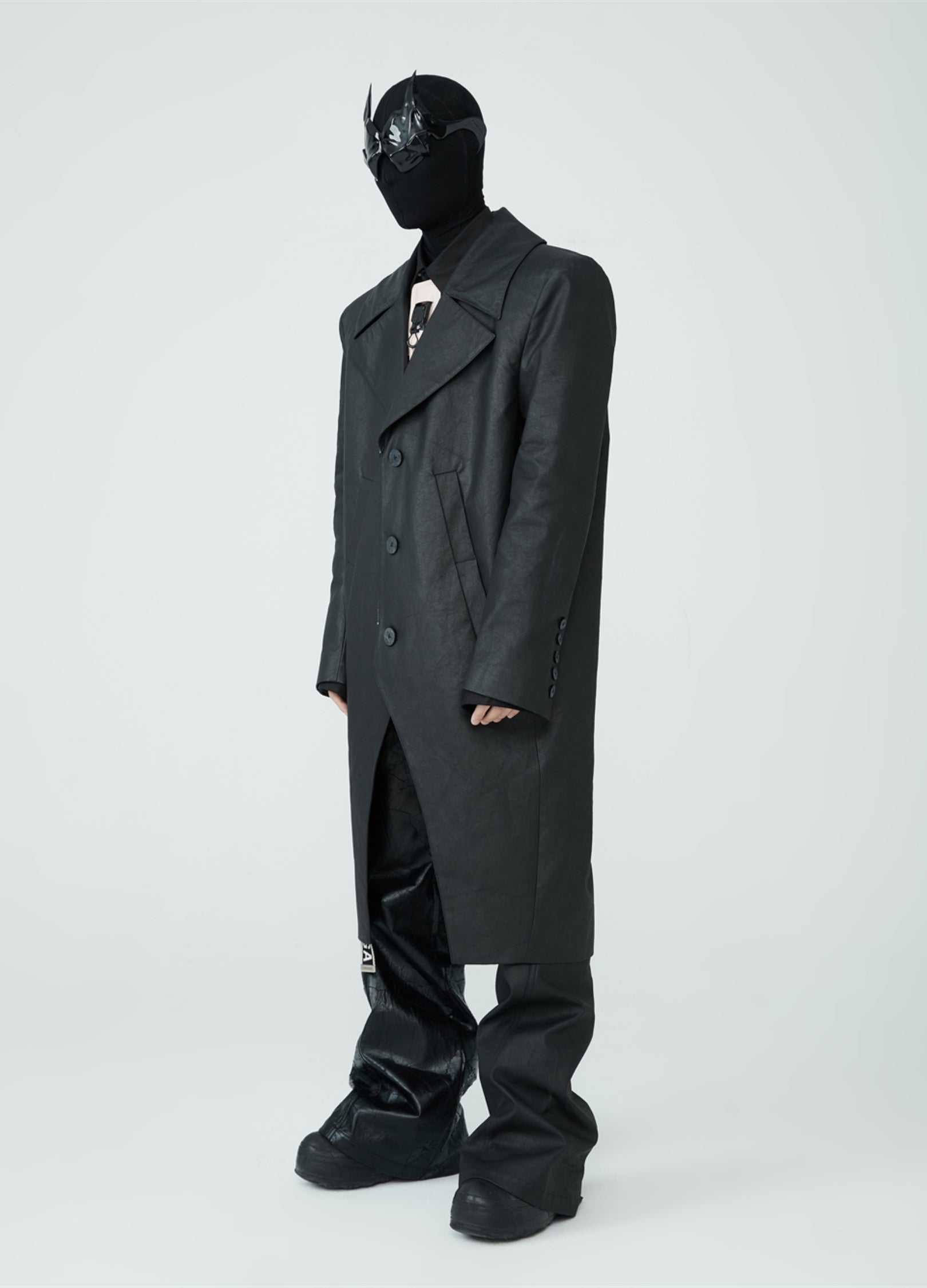 23SS Zenith Heavy Leather Overcoat