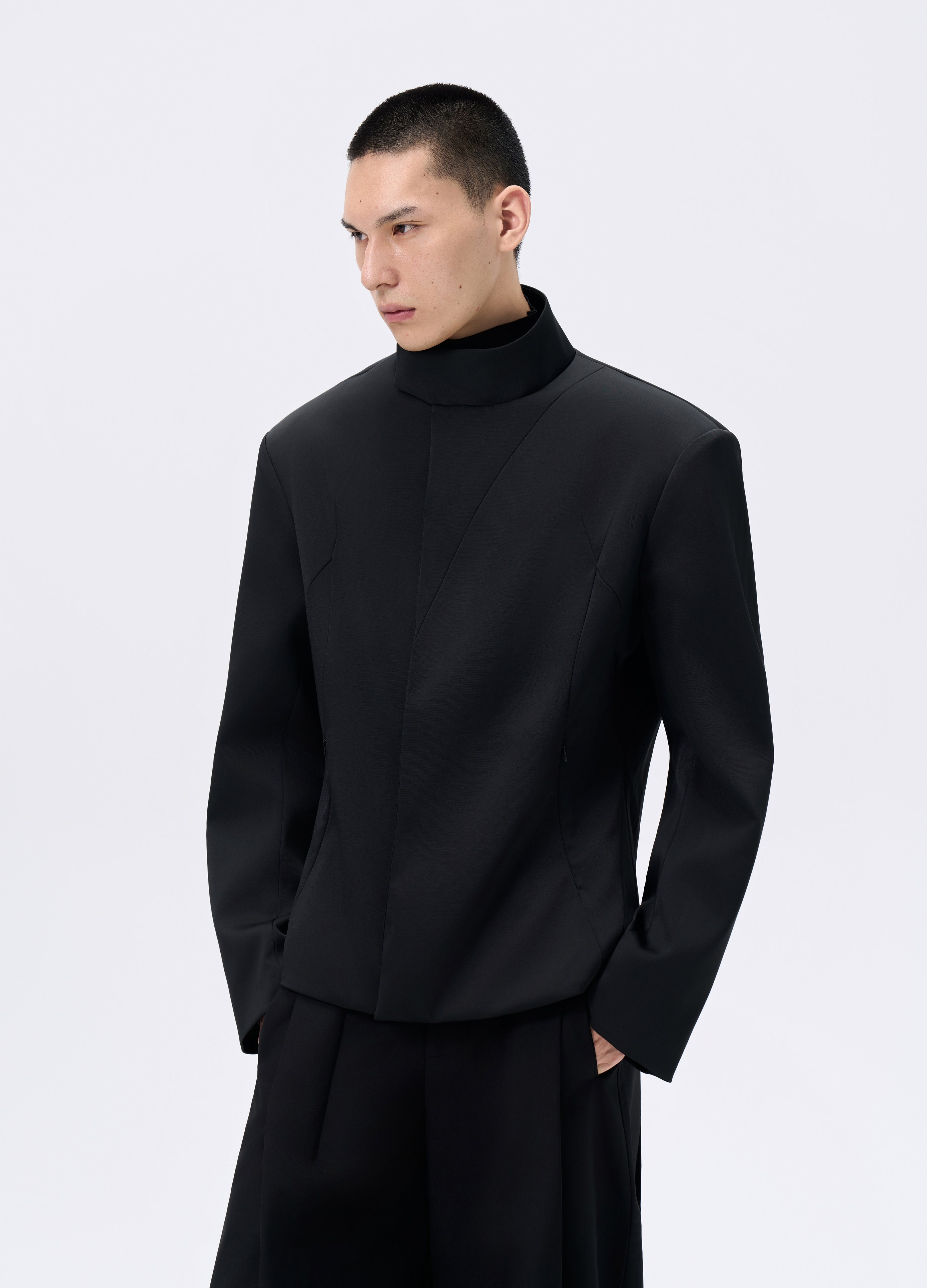 25FW HOURGLASS ZIP BLAZER