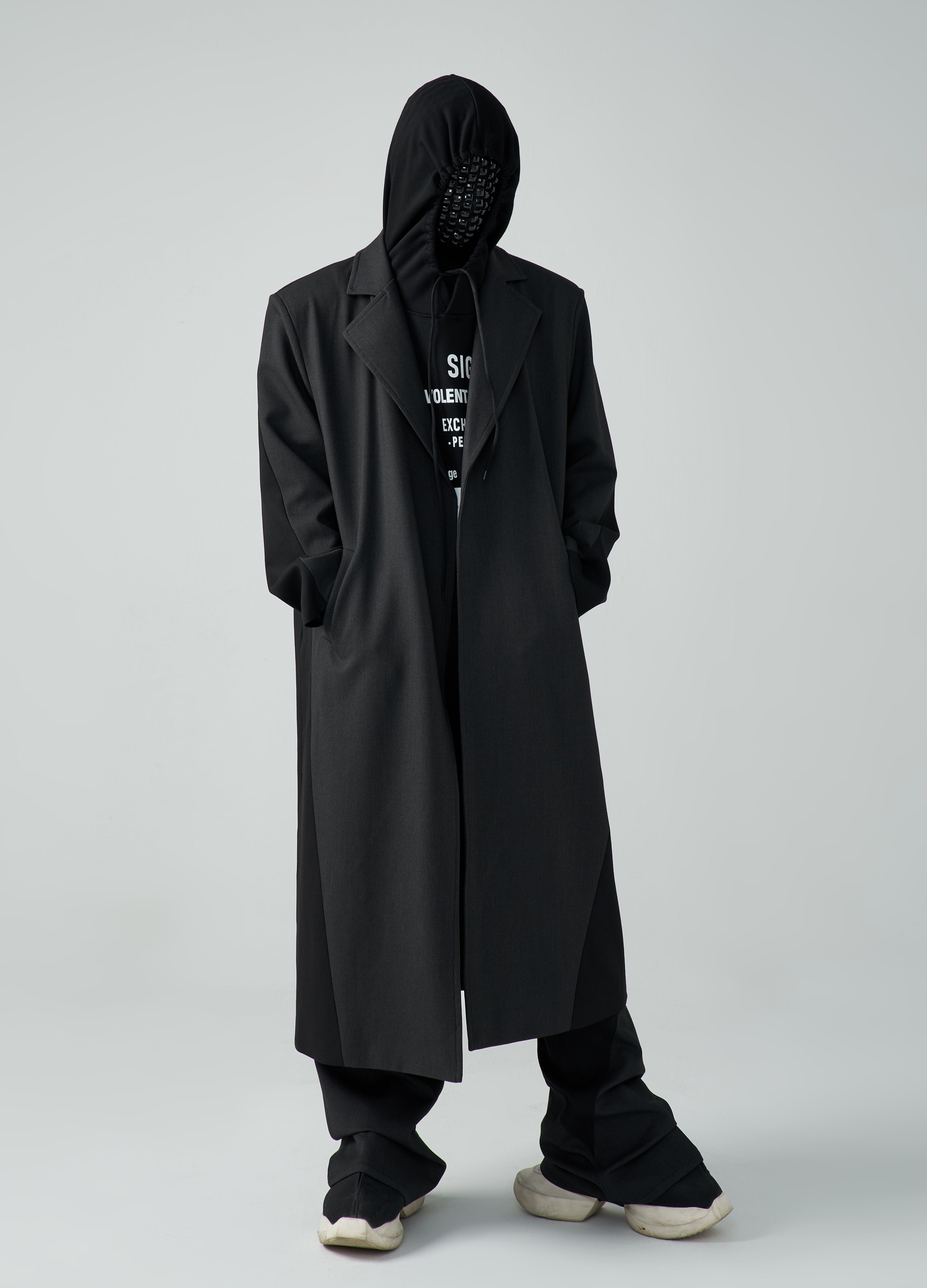 23FW Wool Spliced Coat