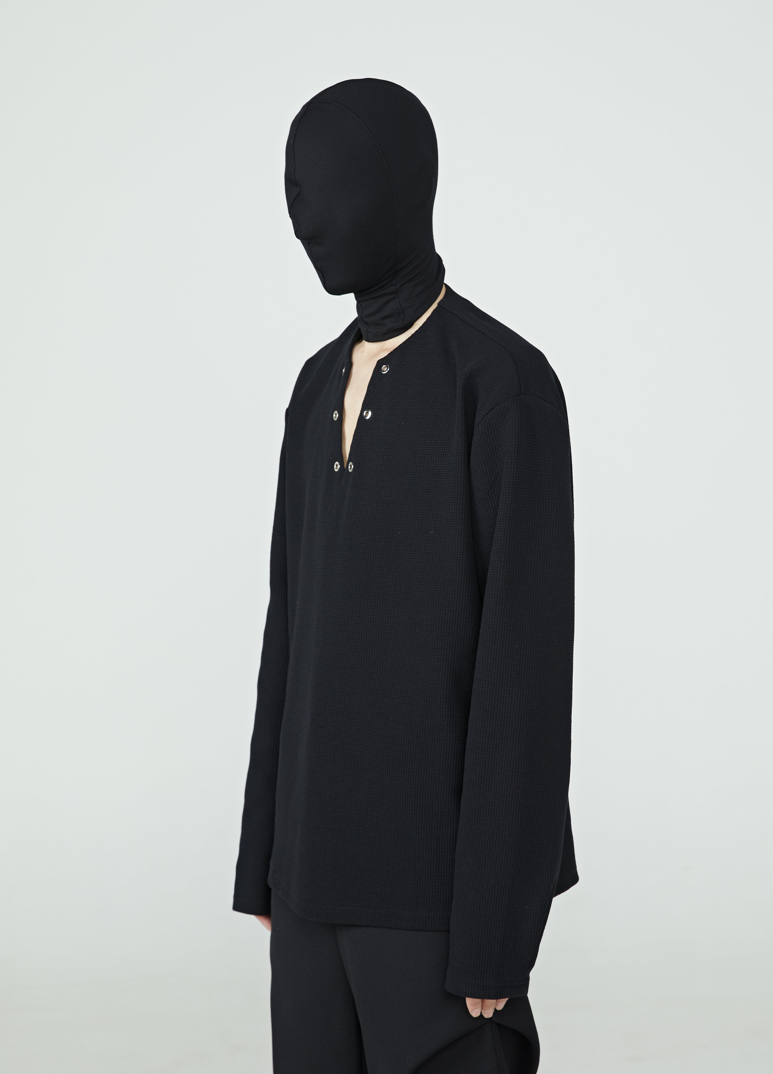24SS Voyager Waffle V-Neck Pullover