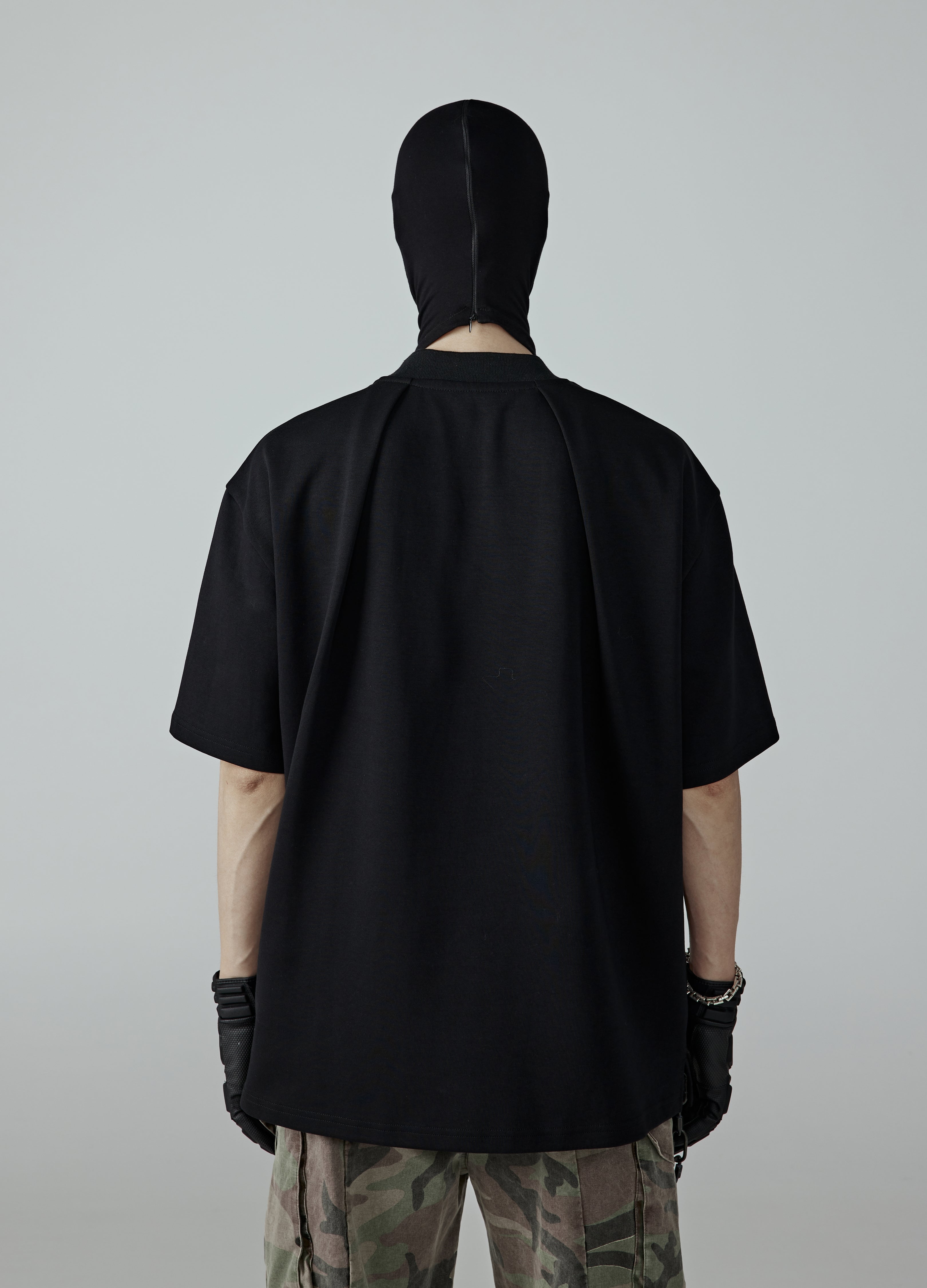 24SS Pleated Binder Cut Tee