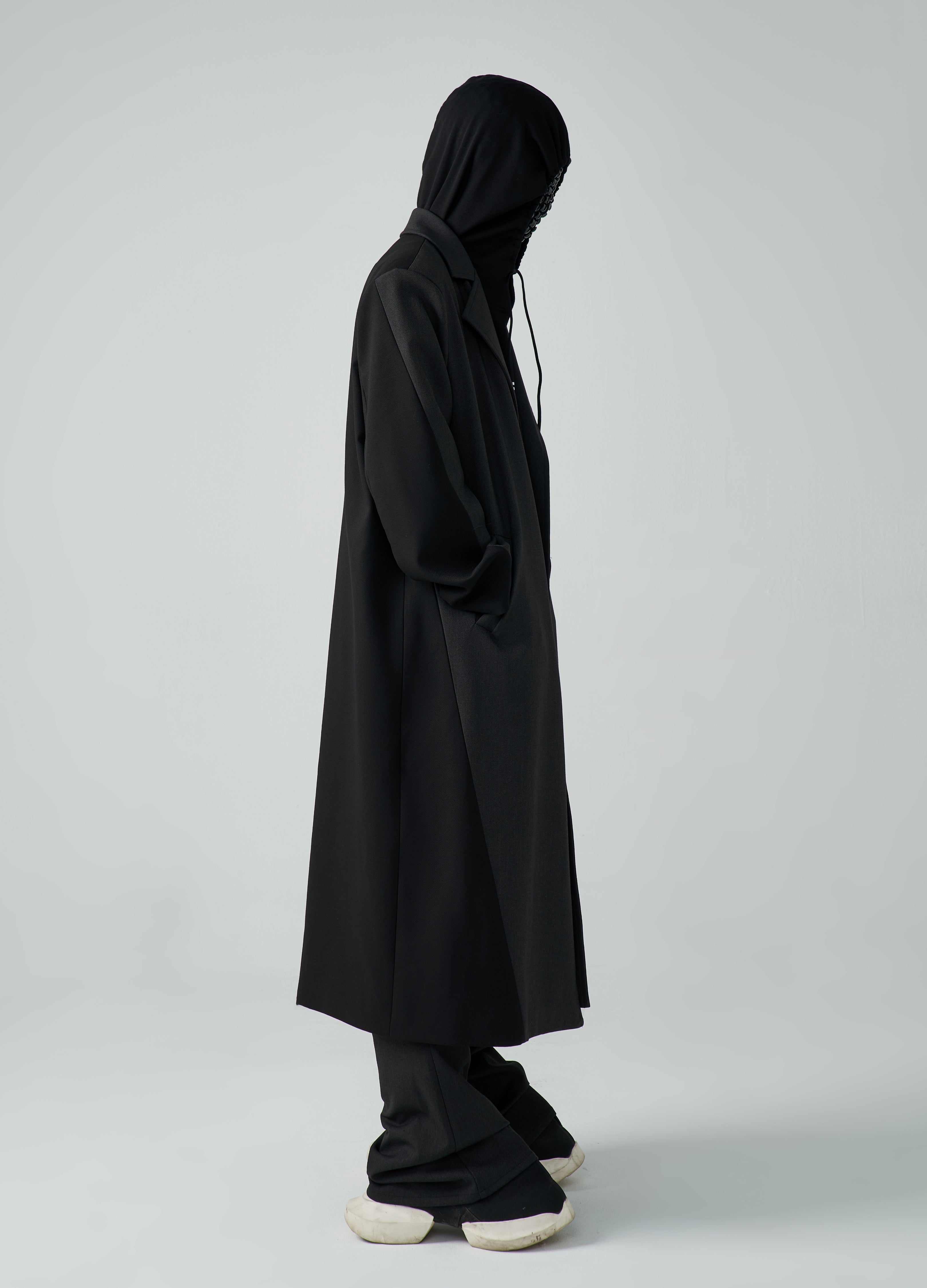 23FW Wool Spliced Coat