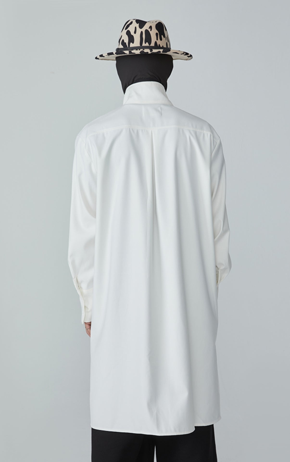 21FW White Wave Asymmetric Cloak