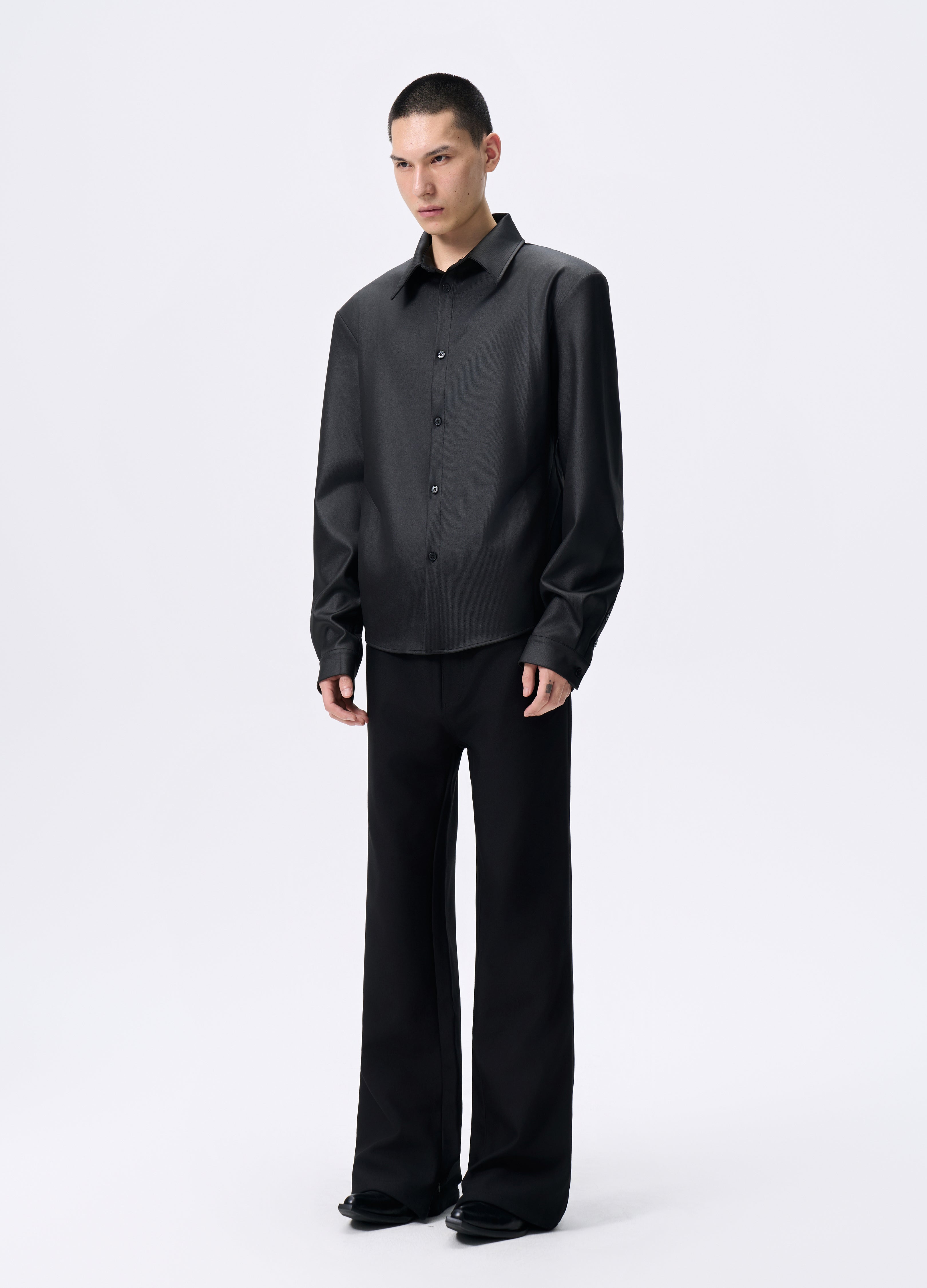 25FW SHEEN TWILL PADDED SHIRT