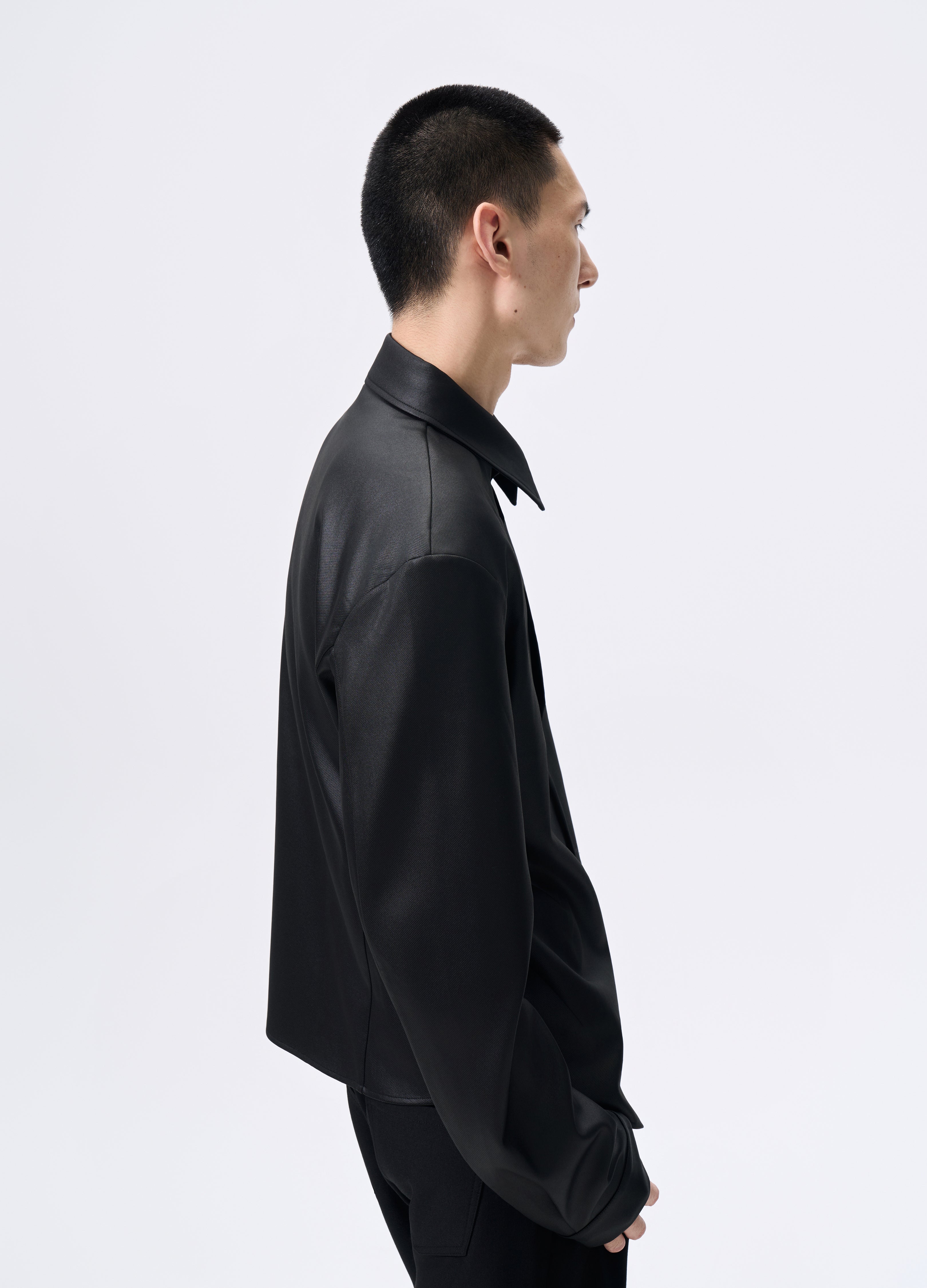 25FW SHEEN TWILL PADDED SHIRT