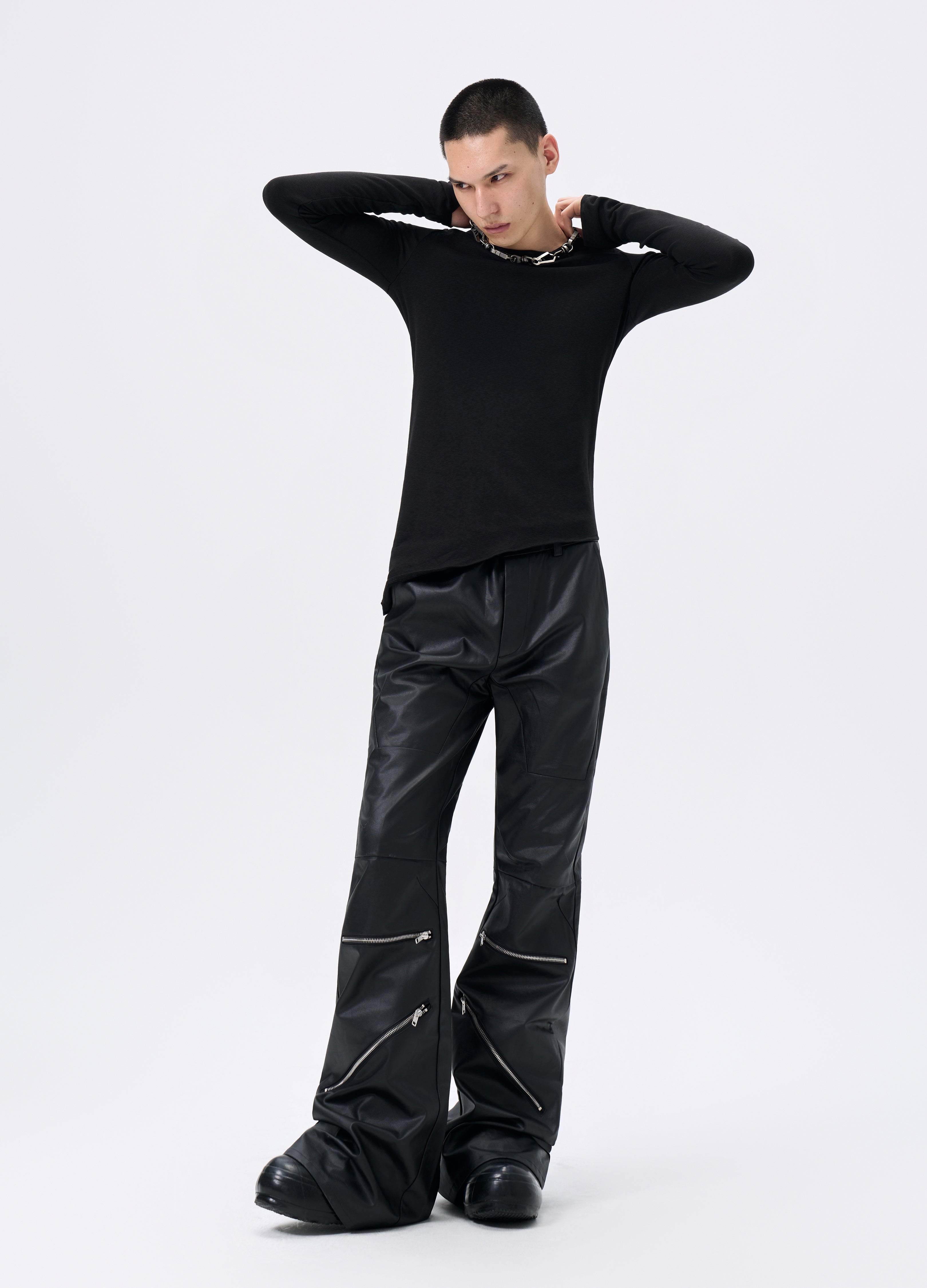 25FW ASYMMETRIC CUT BASE TEE