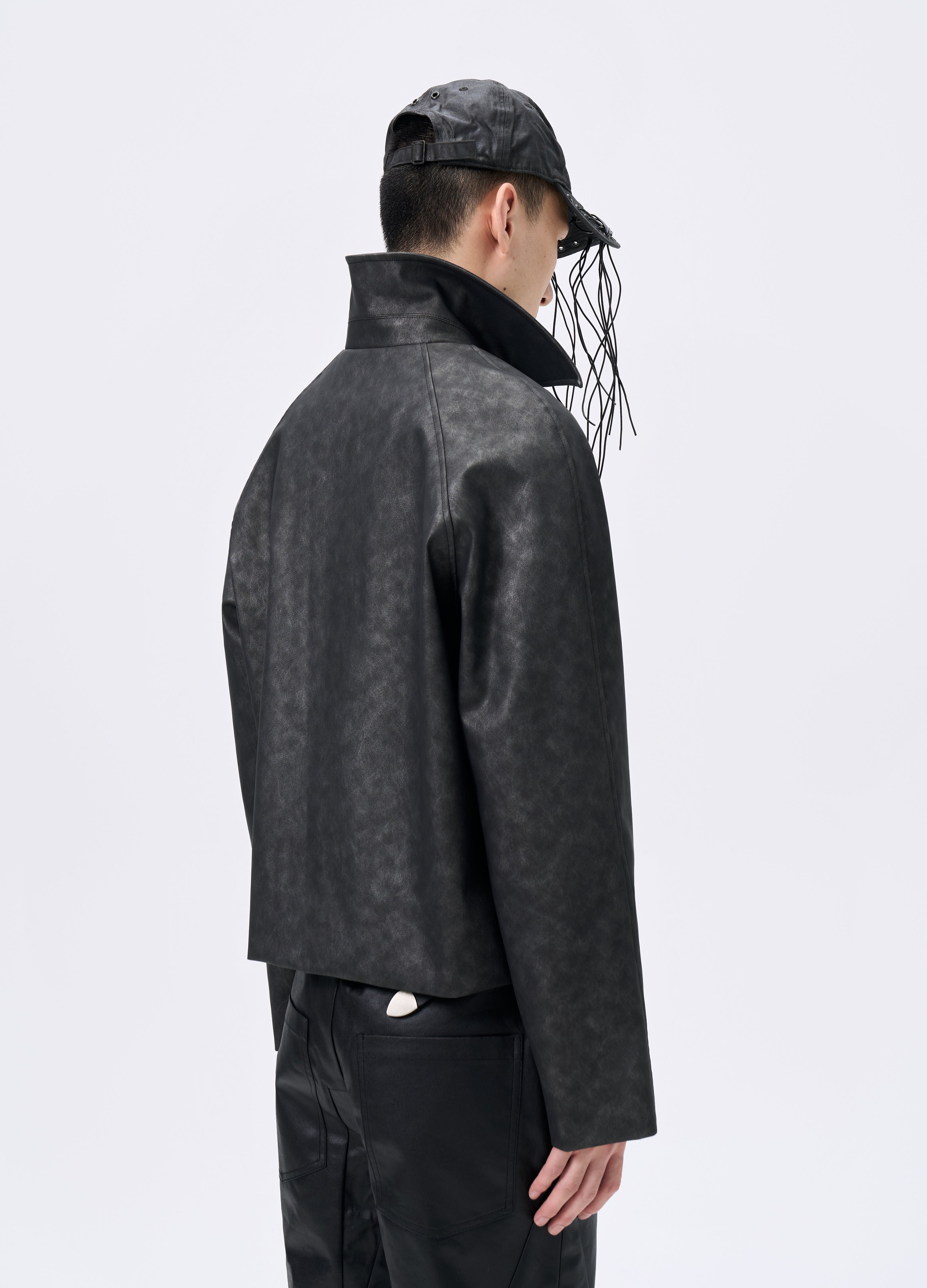 25FW WAVEWASH LEATHER RIDER JACKET