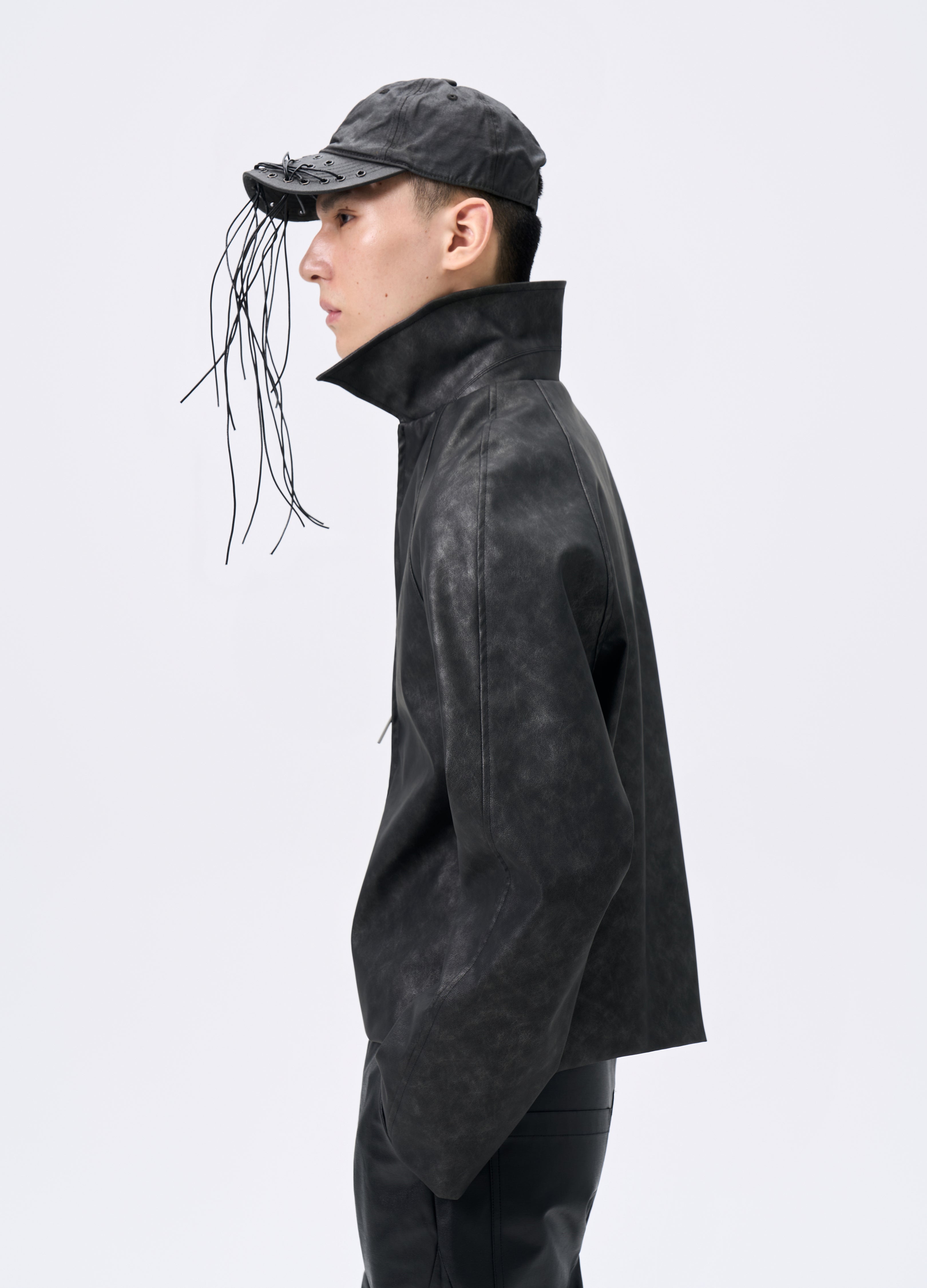 25FW WAVEWASH LEATHER RIDER JACKET