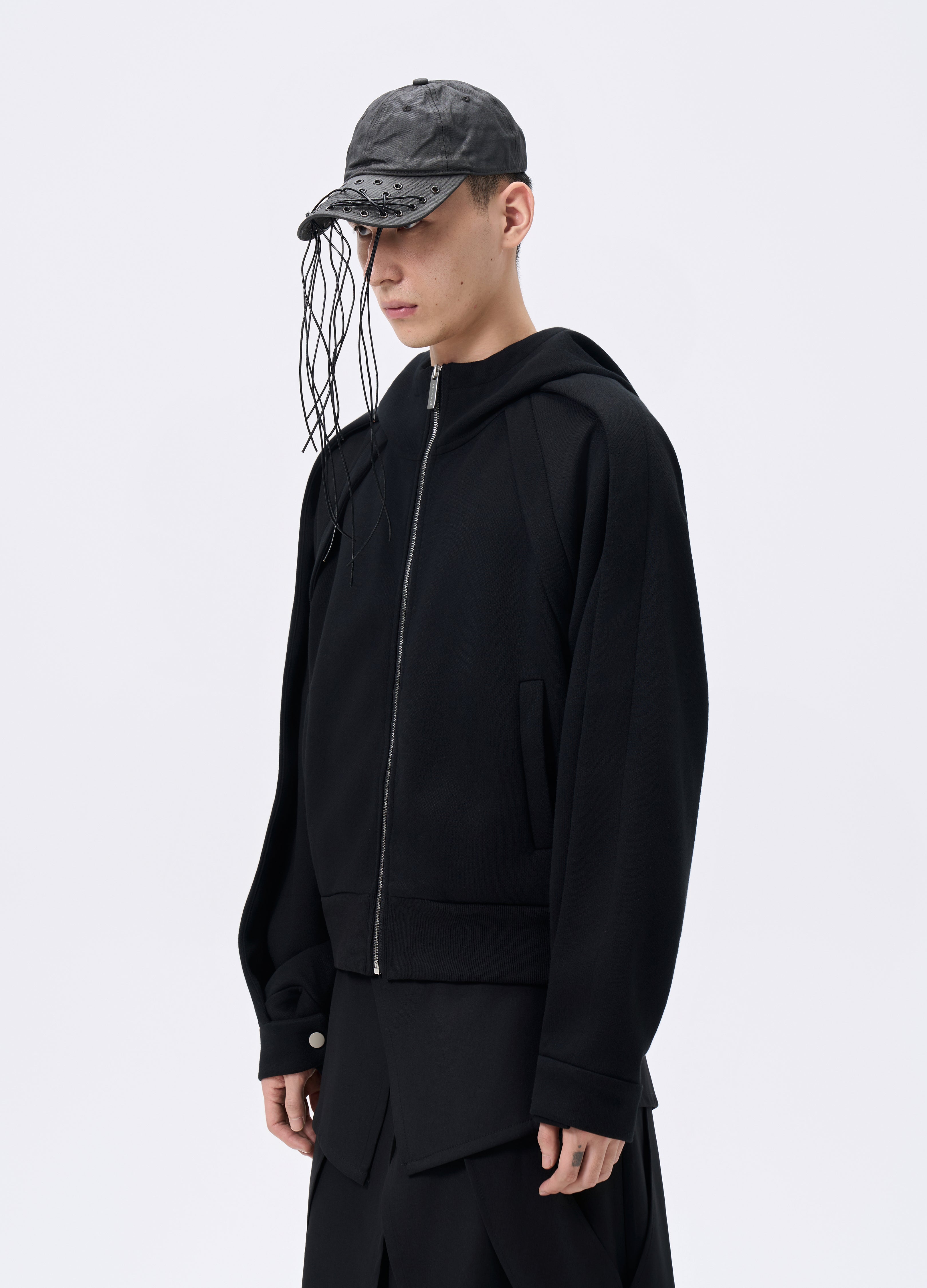 25FW ZIP LAYERED HOODED JACKET