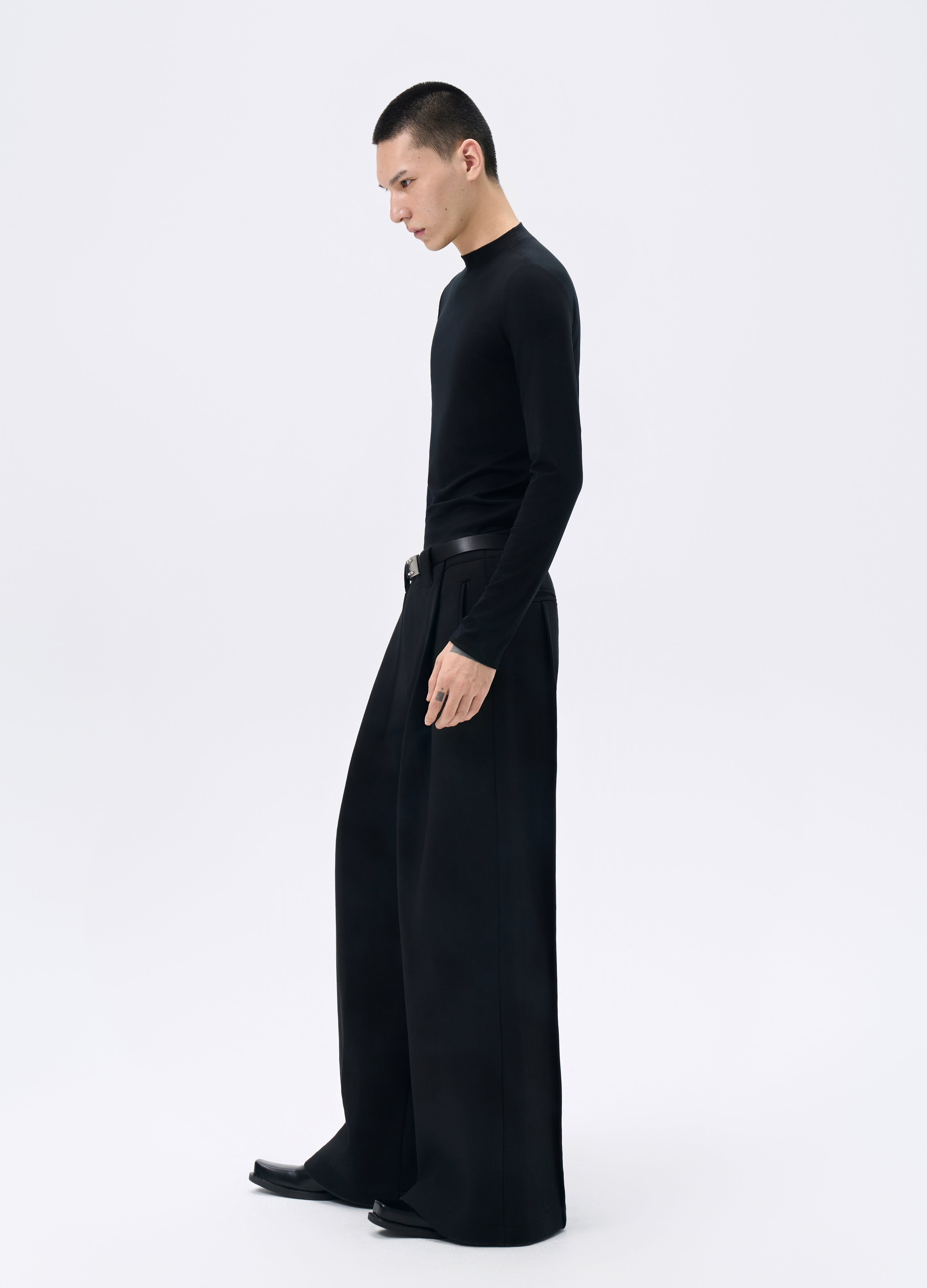 25FW BLACK WOOL BASE LAYER