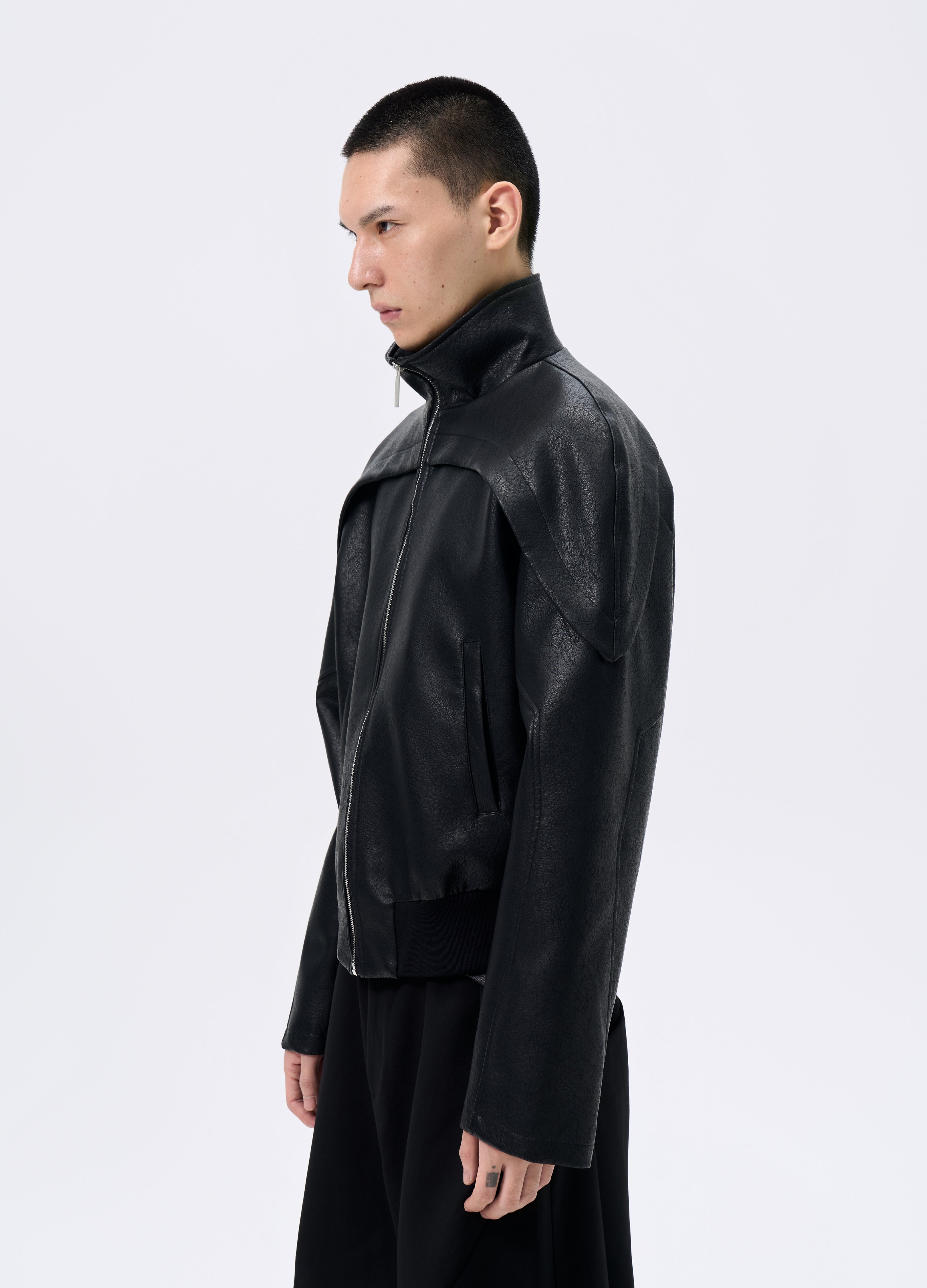 25FW CRACKED LEATHER ARC JACKET