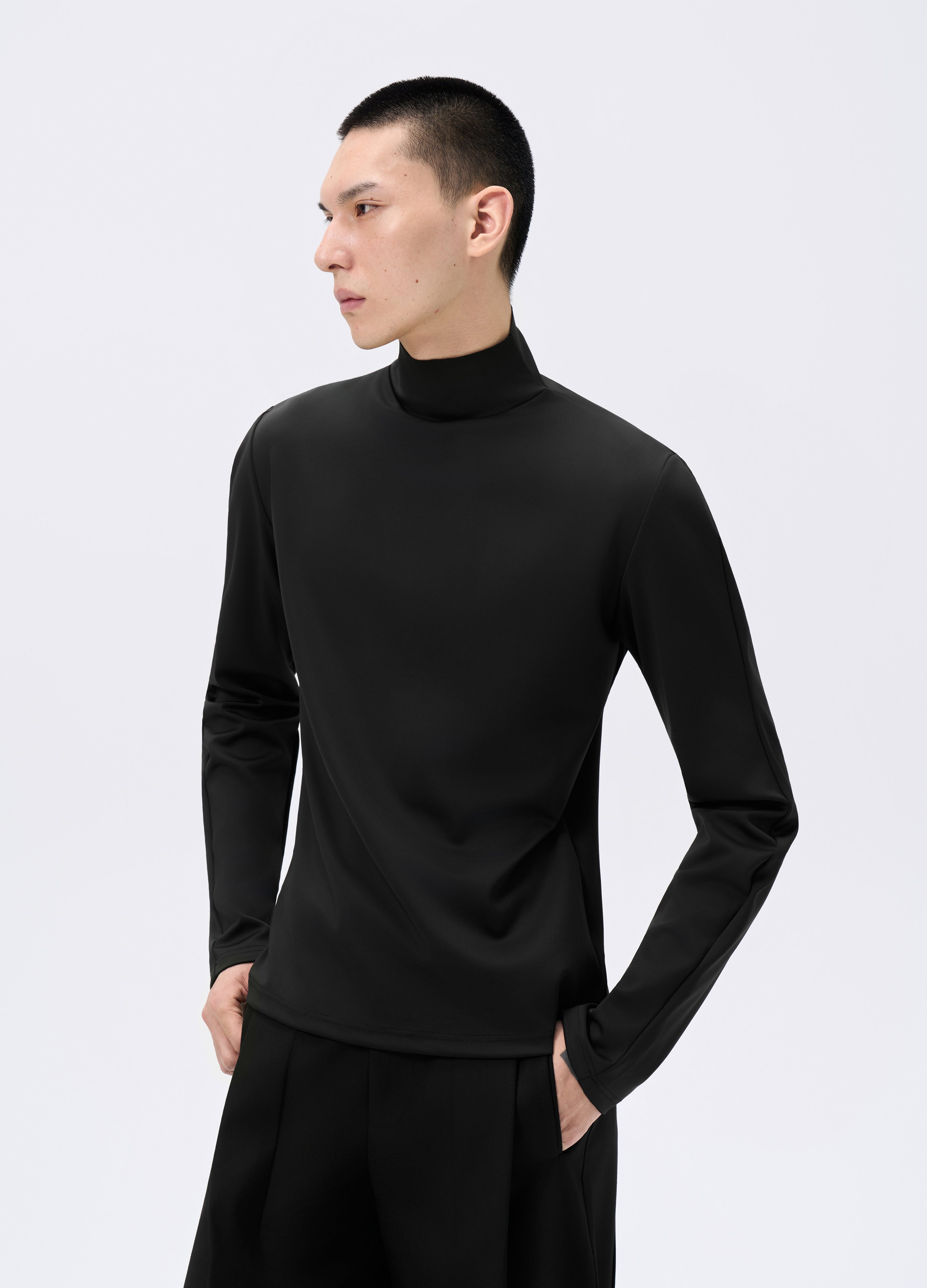 25FW FITTED STREAMLINE HIGH-NECK TEE