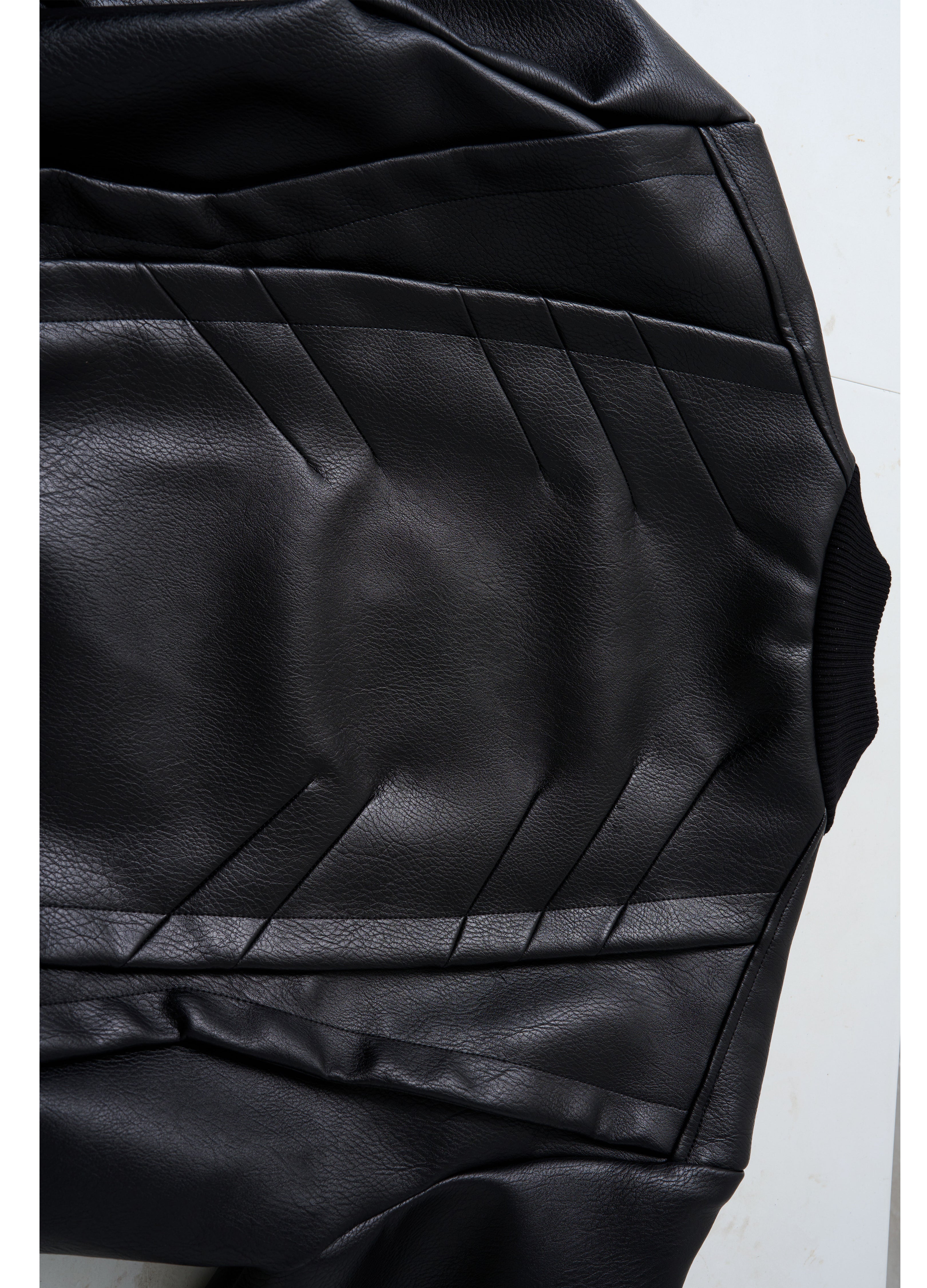 25FW DECONSTRUCT LEATHER BIKER JACKET