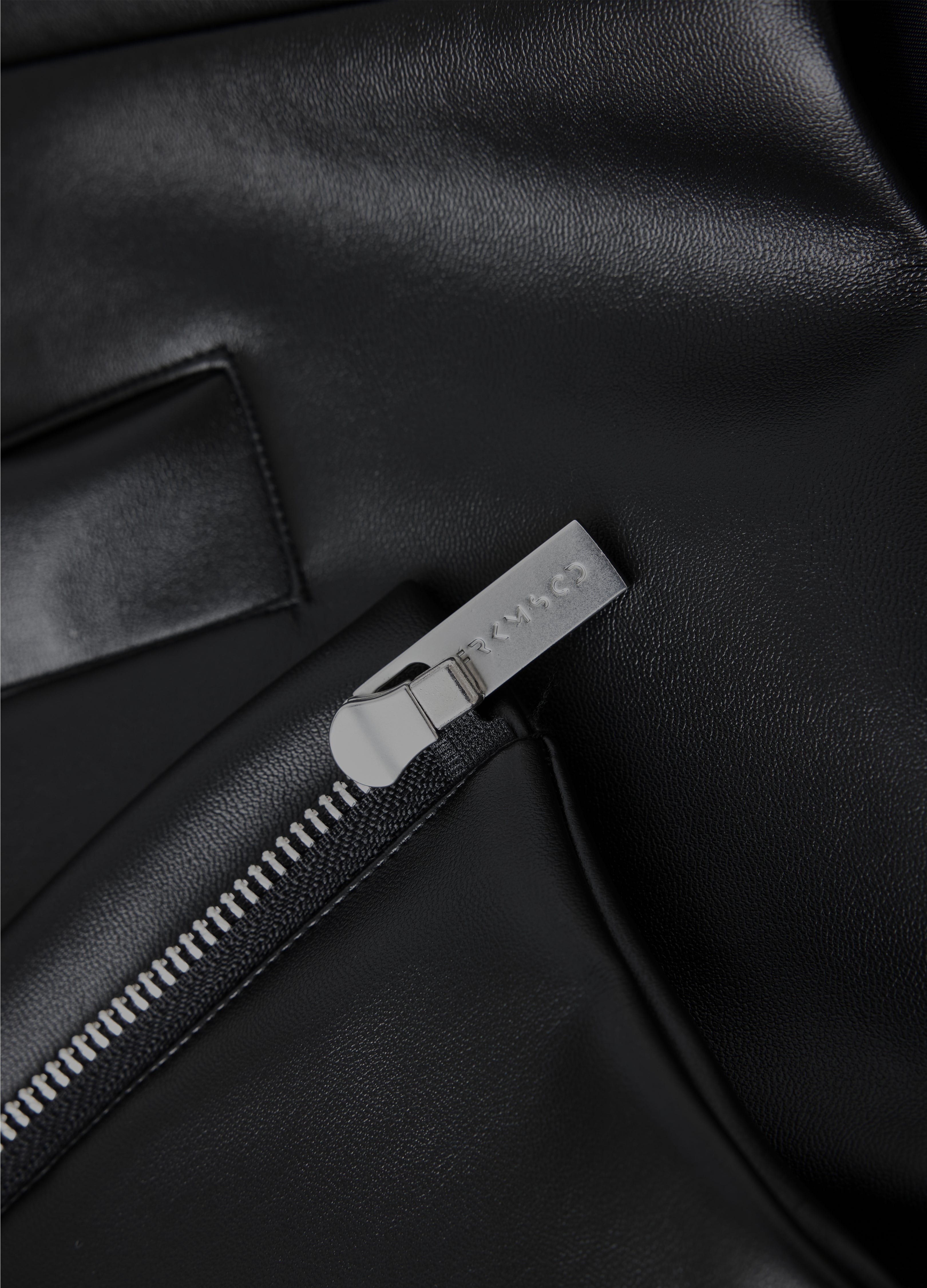 25FW SHOULDERED LEATHER BIKER JACKET