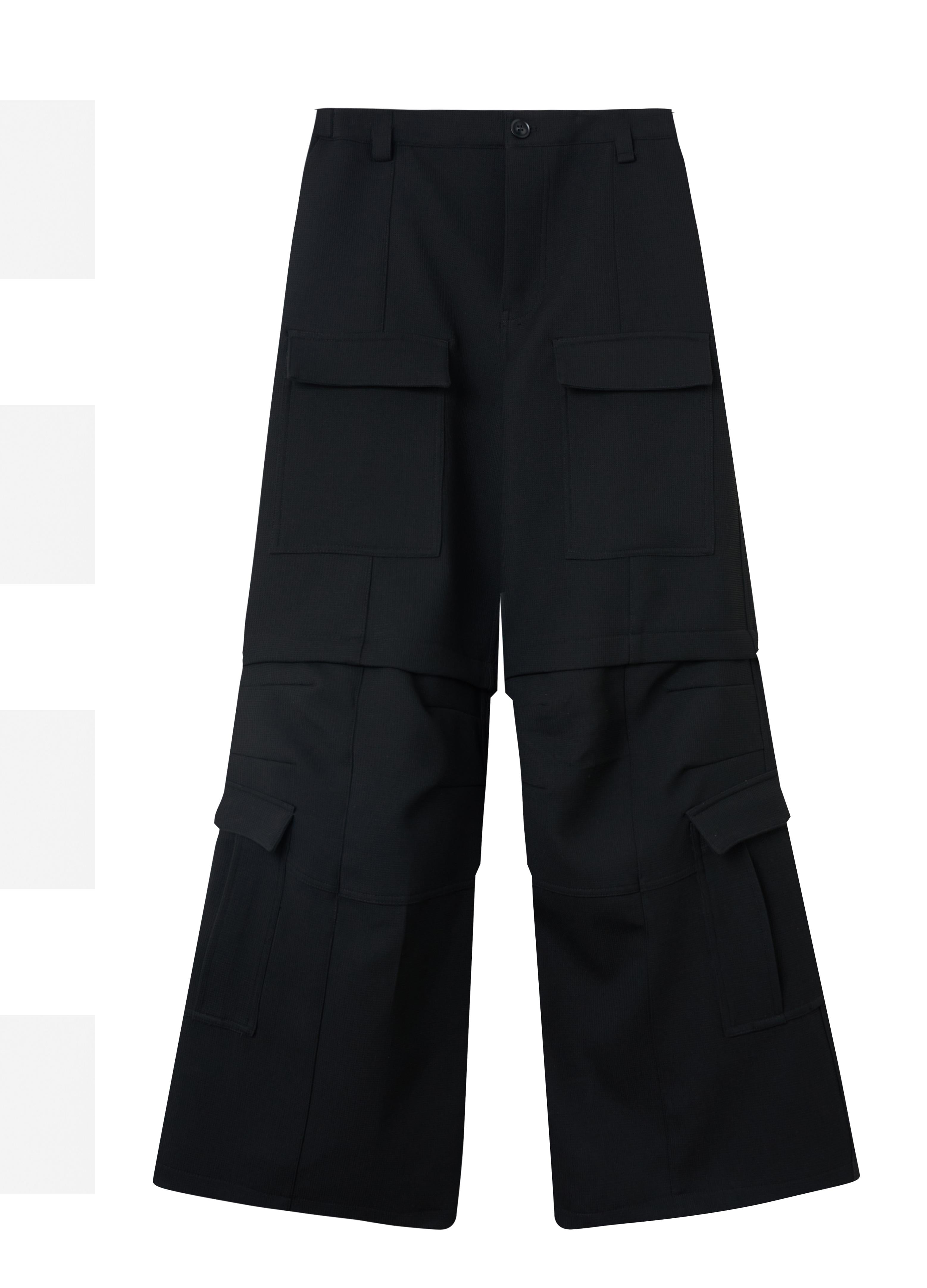 25FW TEXTURED WIDE CARGO PANTS