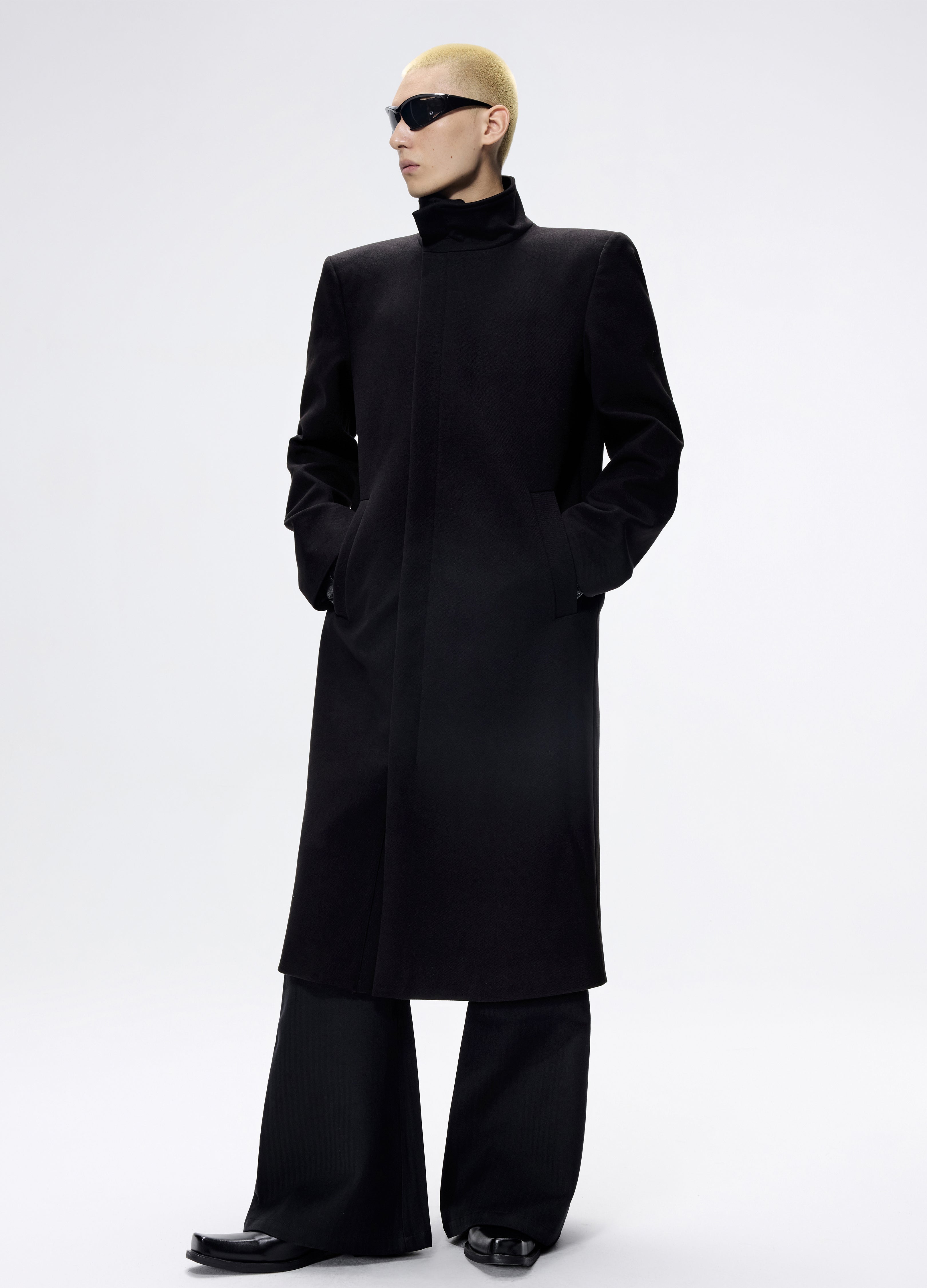25FW SHARP SHOULDER WOOL COAT