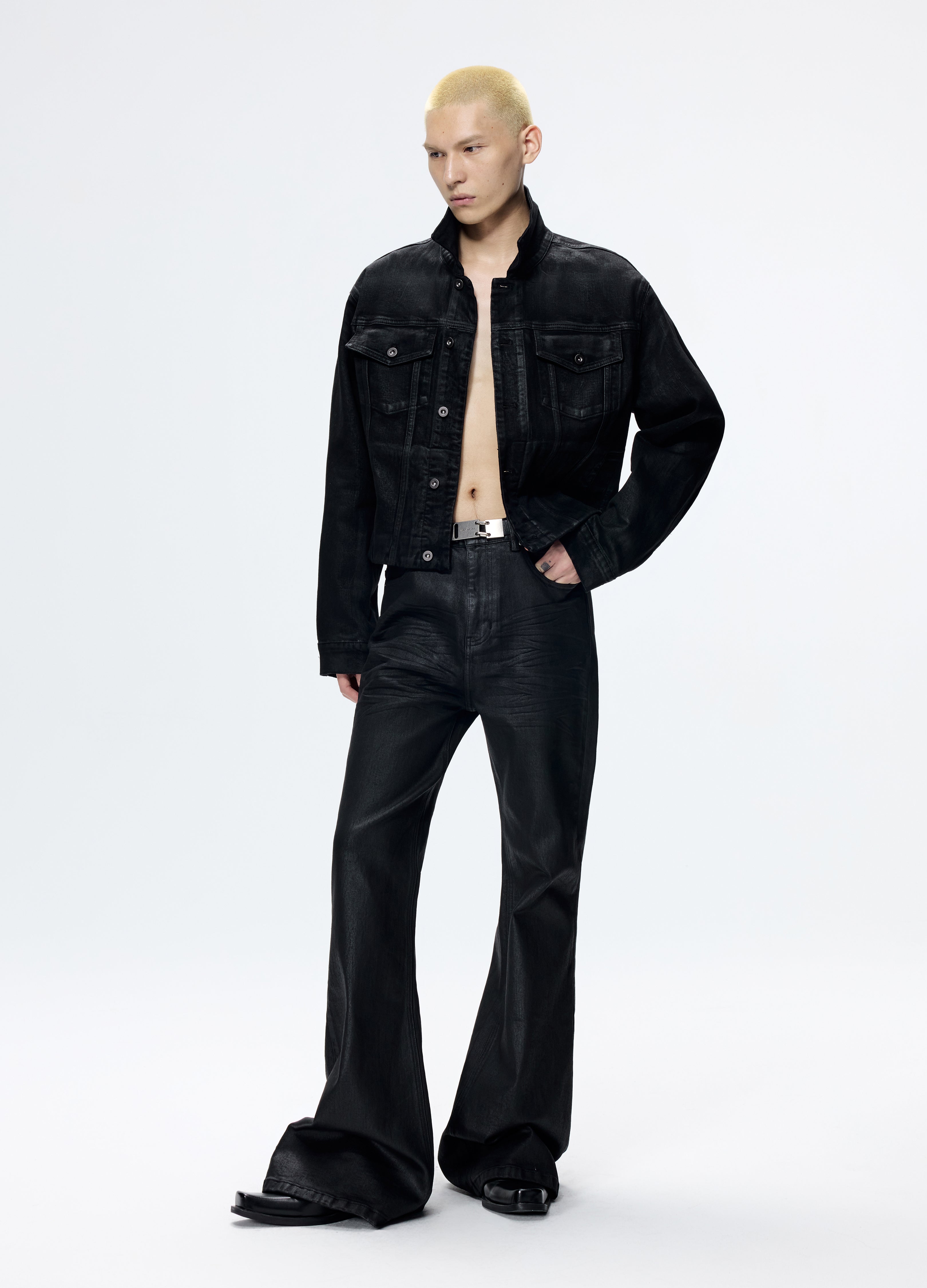 25FW HAND-WAXED DENIM JACKET